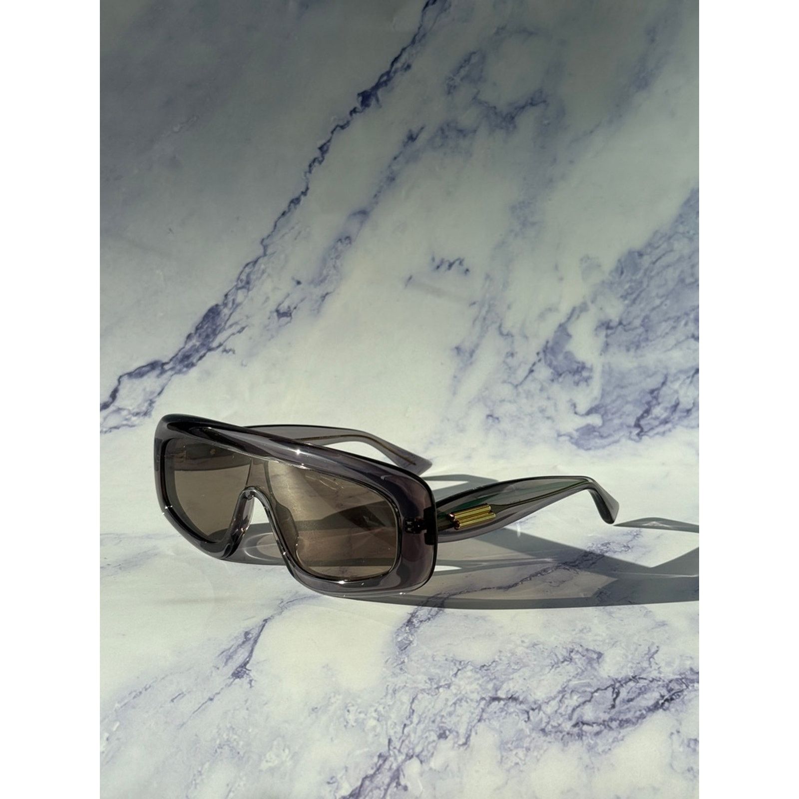 Bottega Veneta NEW Bottega Veneta BV1281S Grey Mask Sunglasses $595 Size ONE SIZE - 9 Thumbnail
