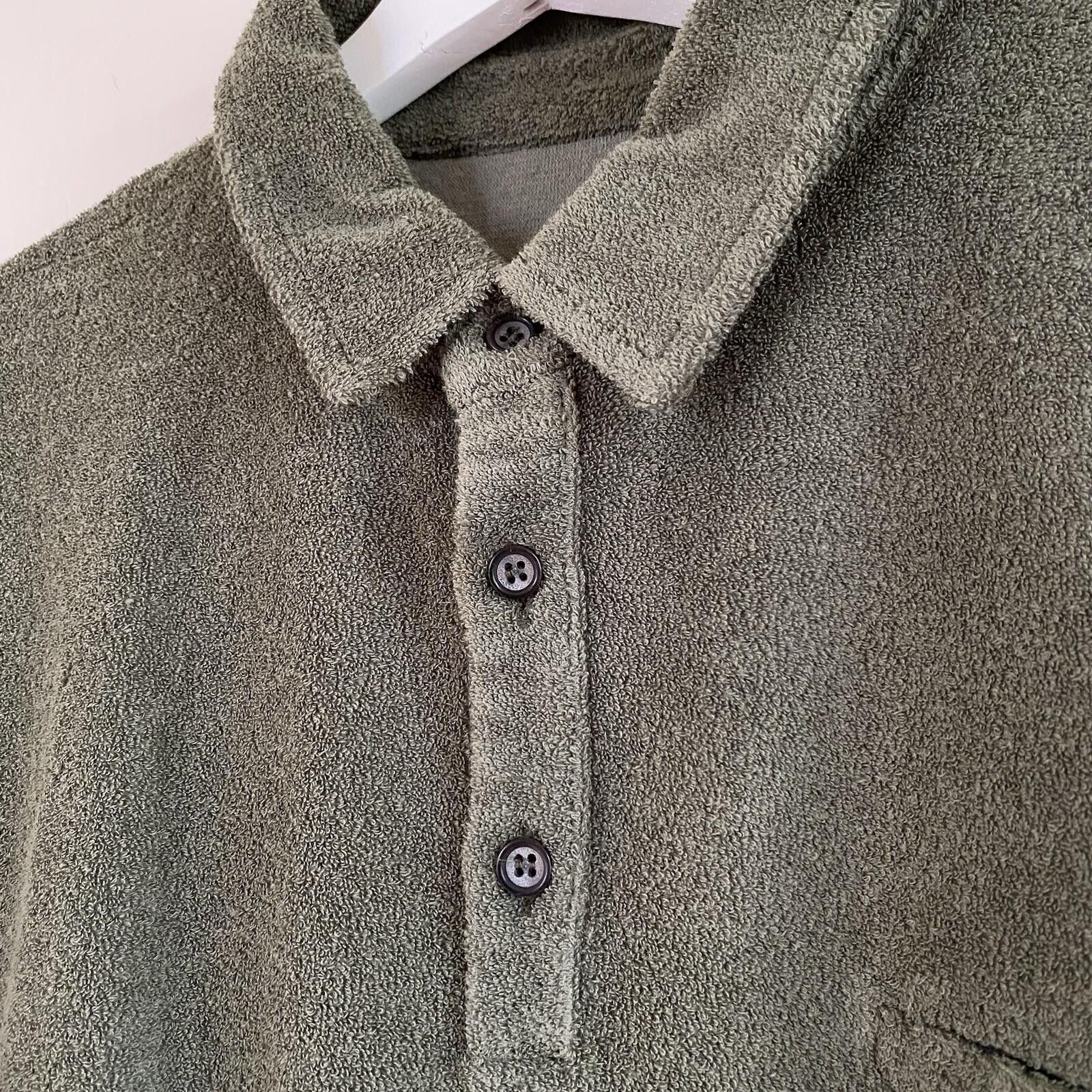 Giorgio Armani Giorgio Inserti Polo Shirt Mens L Green Terry Cloth Beach Size US L / EU 52-54 / 3 - 3 Thumbnail