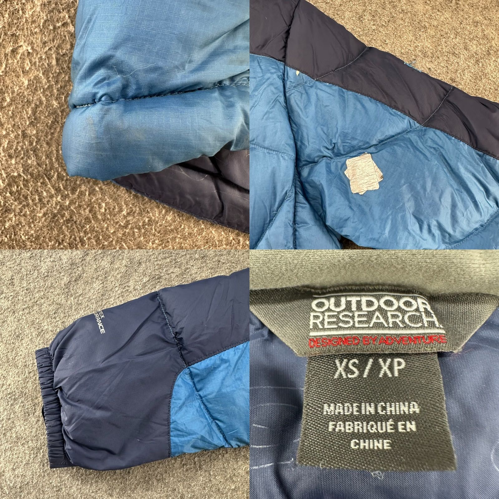 Outdoor Research Outdoor Research Jacket Mens XS Blue Puffer Down Insulated Pertex Virtuoso Jacket Size US XS / EU 42 / 0 - 10 Thumbnail