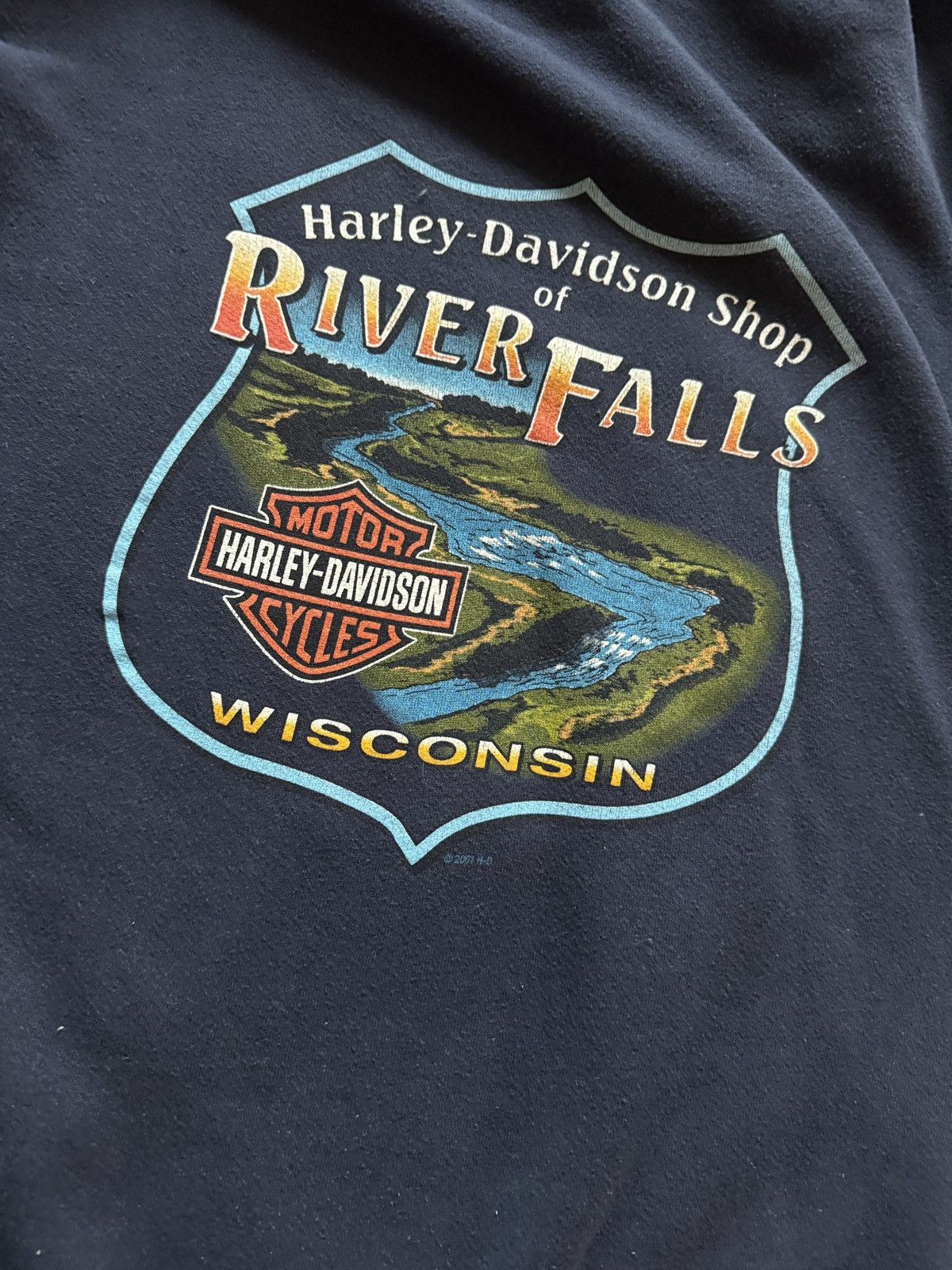 Harley Davidson Vintage 2001 Harley Davidson River Falls Wisconsin Hoodie L Size US L / EU 52-54 / 3 - 8 Thumbnail