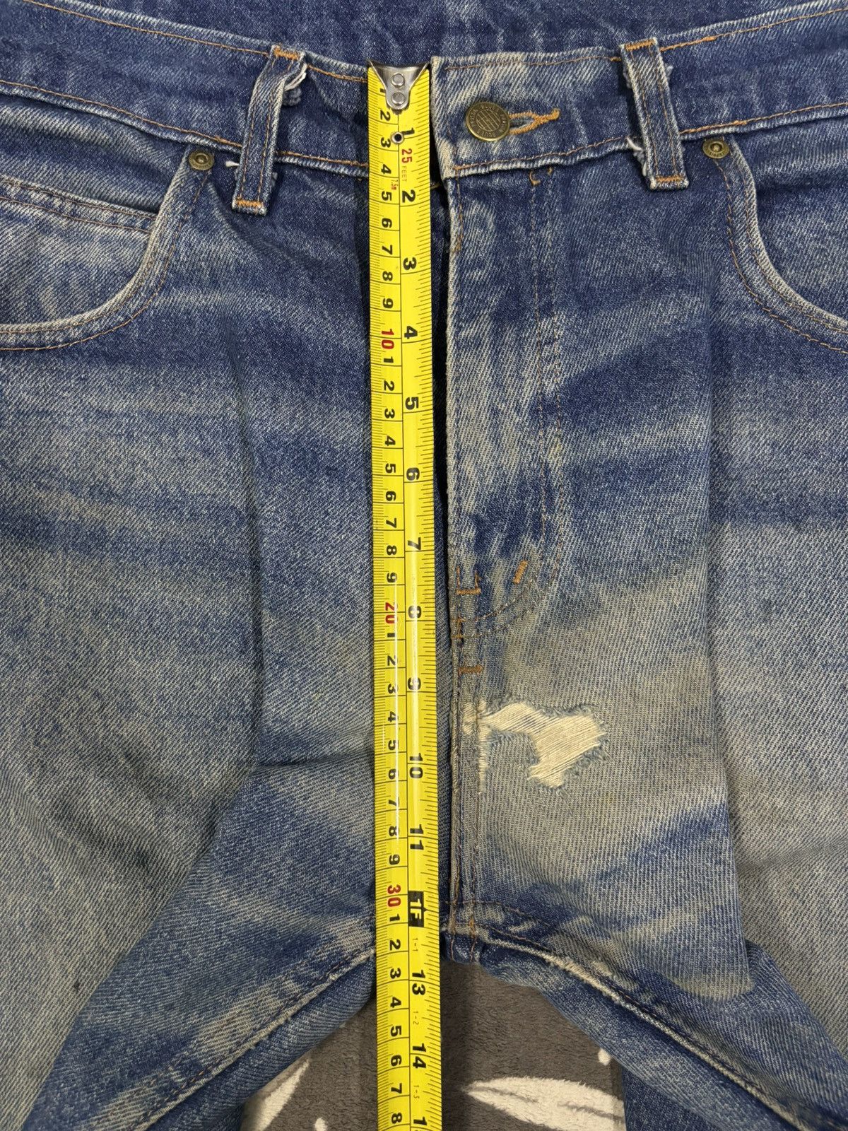 Other Y2K Prison Blues Dirt Mud Wash Loose Tapered Carpenter Jeans Size US 36 / EU 52 - 15 Thumbnail