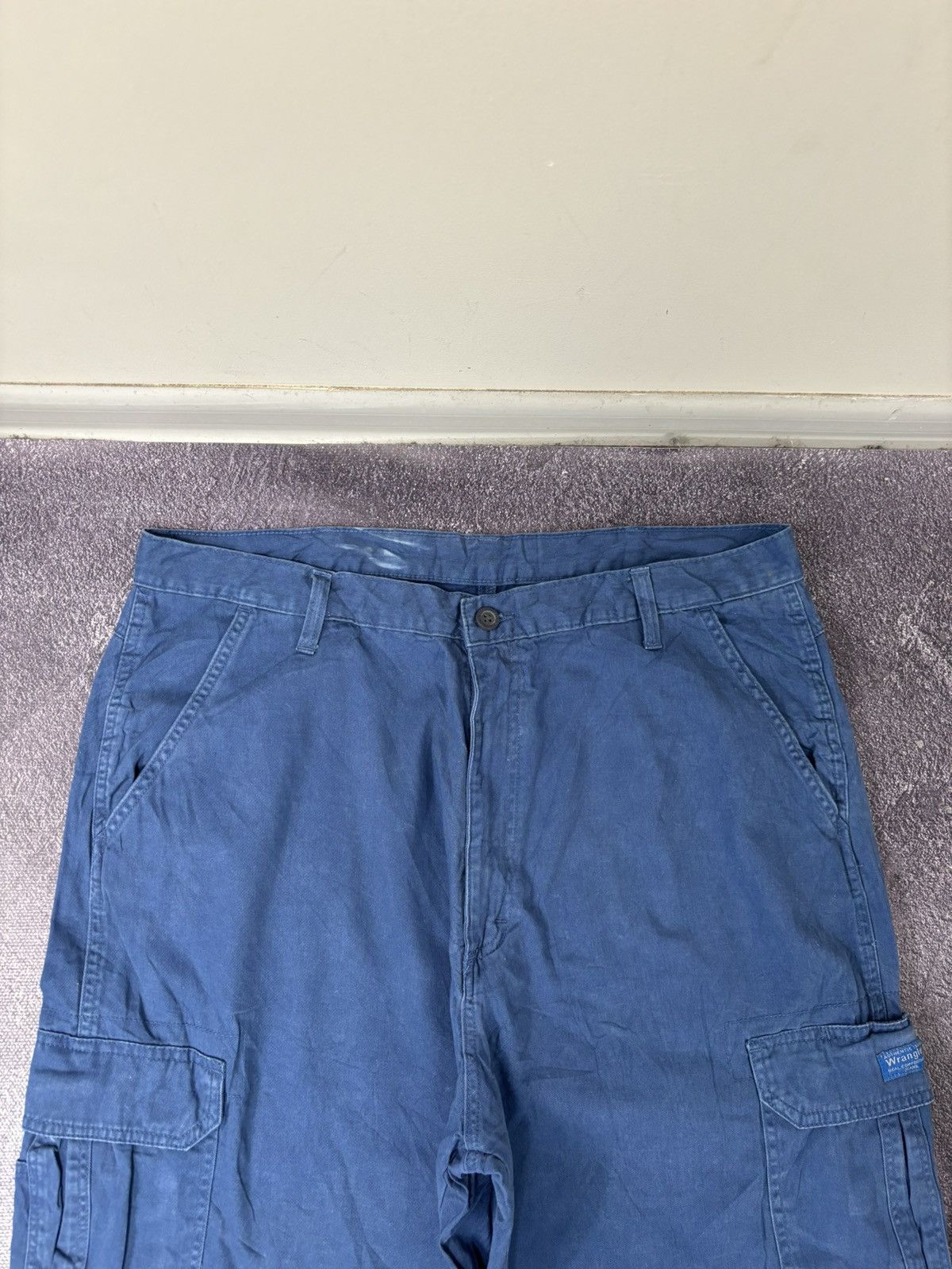 Wrangler Vintage Wrangler Utility USA Hype Blue Baggy Cargo Shorts Size US 38 / EU 54 - 7 Thumbnail