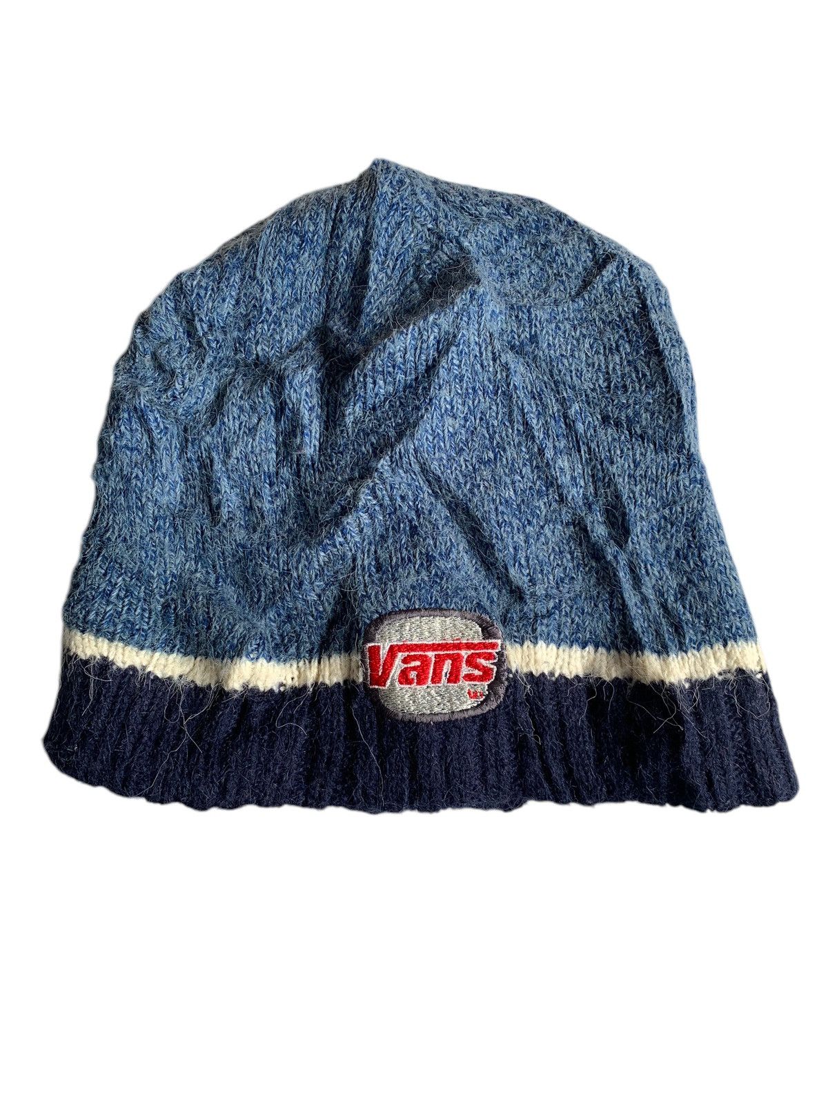 Vintage Vintage Vans Knitted Wool Streetwear Beanie Hats Size ONE SIZE - 4 Thumbnail