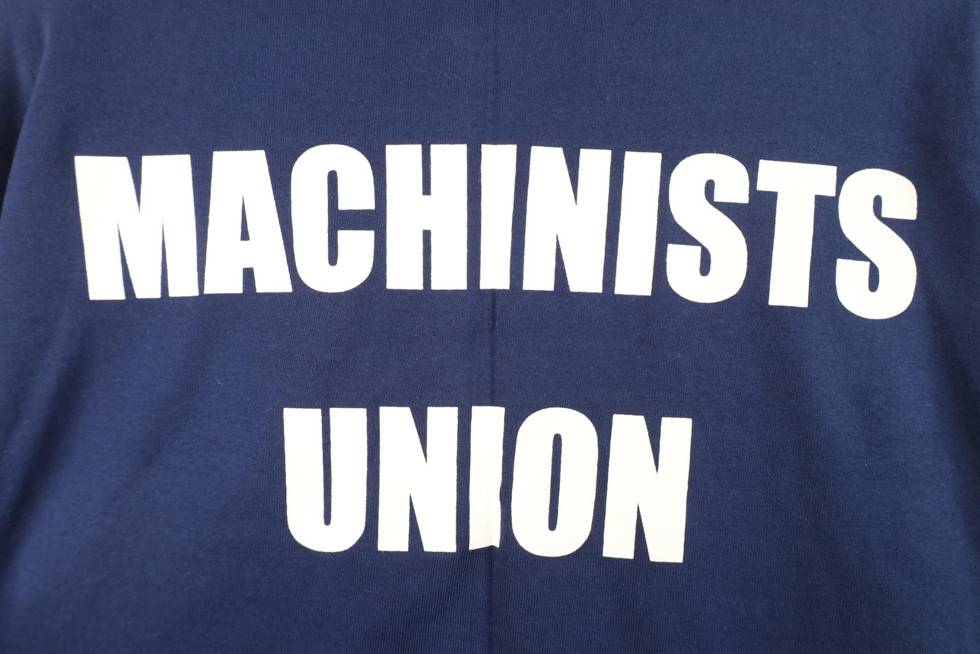 Vintage Deadstock Vintage 90s IAM Machinist Aerospace Union T-Shirt Size US XL / EU 56 / 4 - 9 Thumbnail