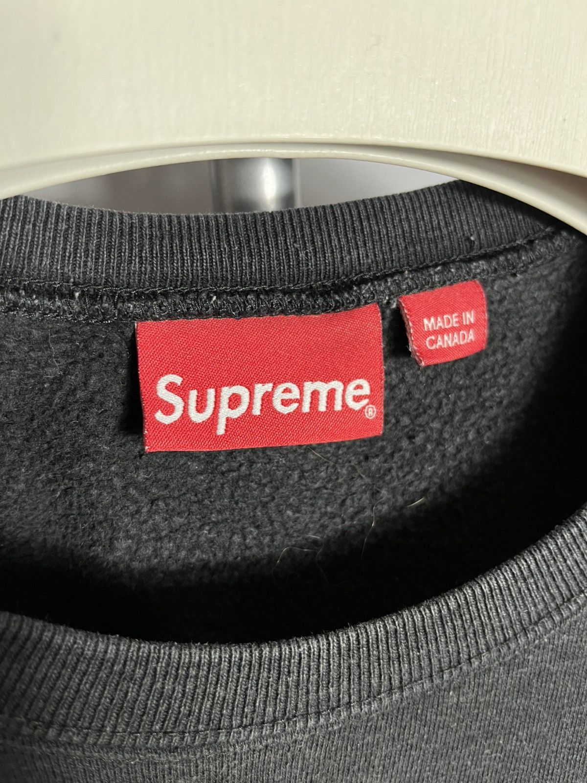 Supreme Supreme Underline Logo Crewneck Black Mens Print Size US M / EU 48-50 / 2 - 4 Thumbnail