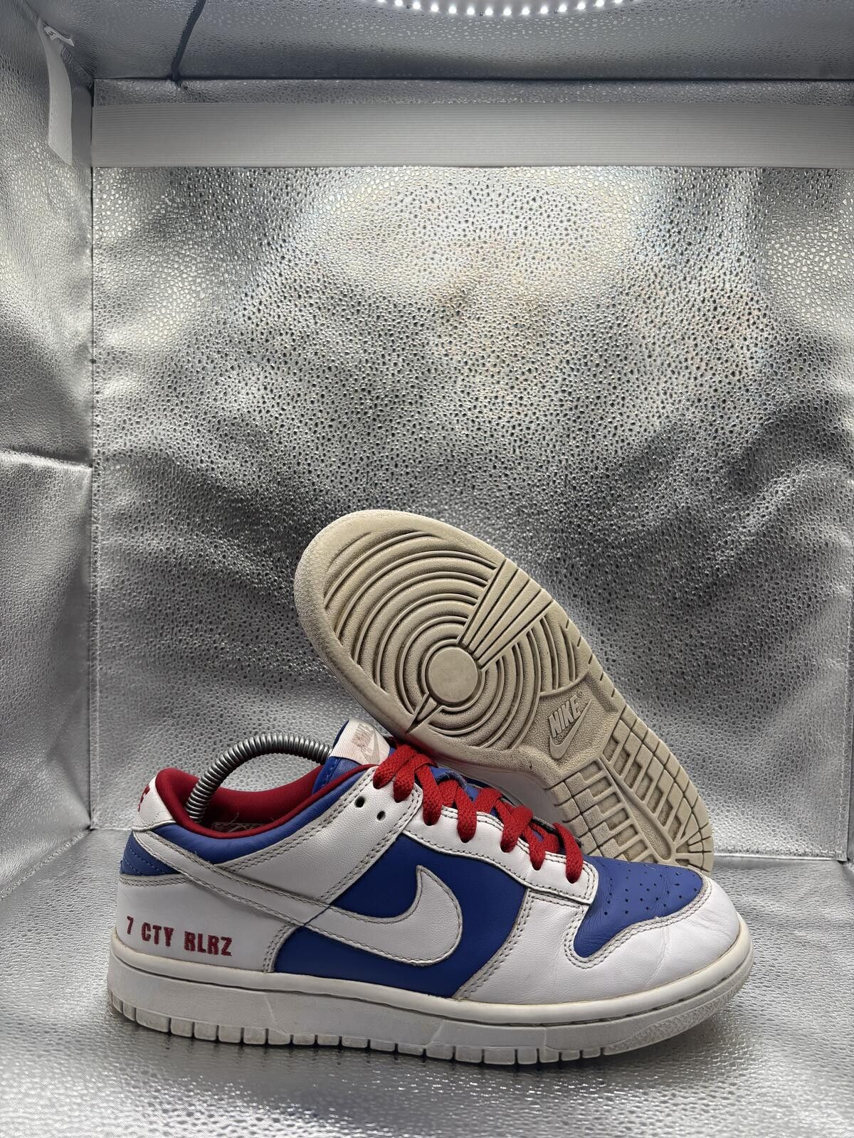 Nike Nike dunk low vintage white red blue Size US 7.5 / EU 40-41 - 1 Thumbnail