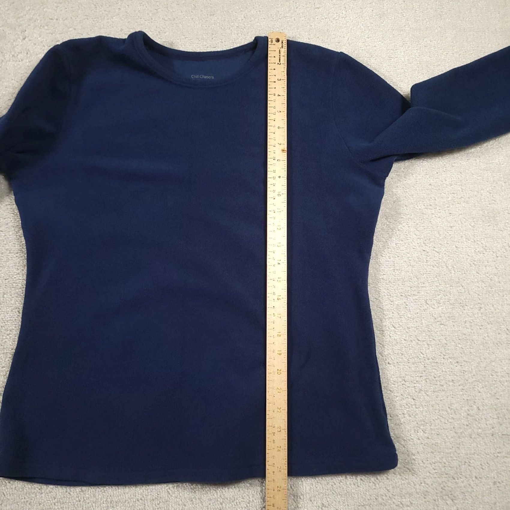 Vintage Cuddl Duds Chill Chasers Stretch Fleece Blue Long Sleeve Crew Neck XL Shirt Womens Size XL / US 12-14 / IT 48-50 - 5 Thumbnail