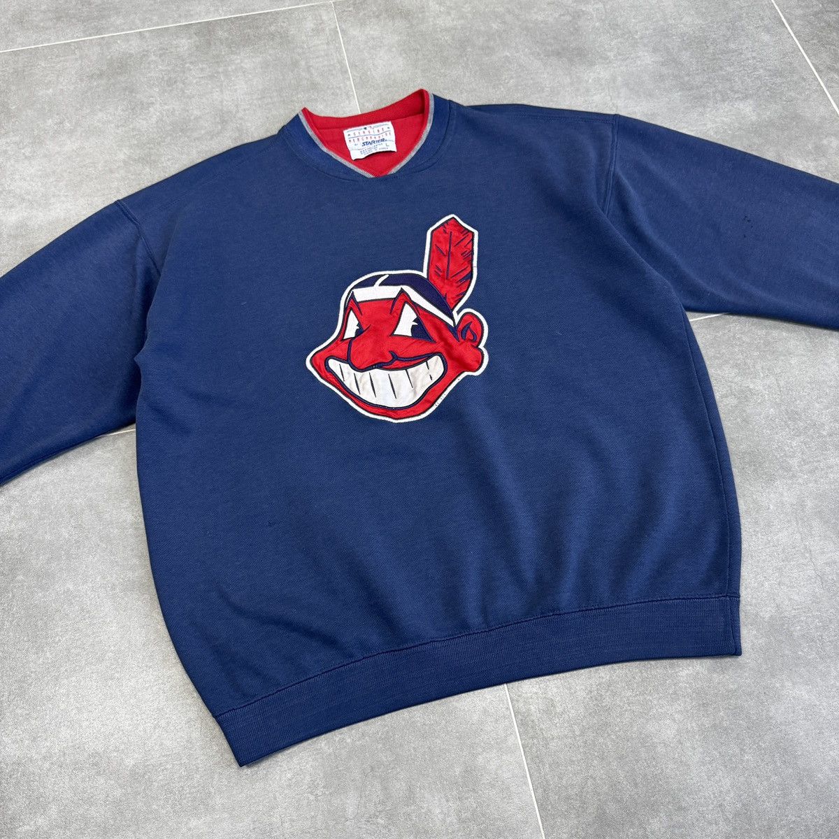 Starter Vintage Starter Cleveland Guardians Indians Sweatshirt Men Size US L / EU 52-54 / 3 - 4 Thumbnail