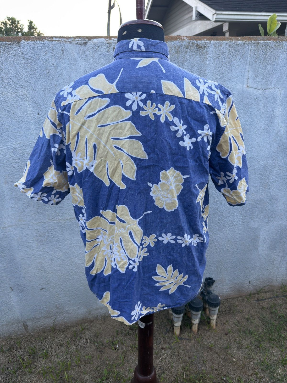 Reyn Spooner PreOwned Reyn Spooner Blue/Yellow Hawaiian Print Men's Large Size US L / EU 52-54 / 3 - 2 Thumbnail