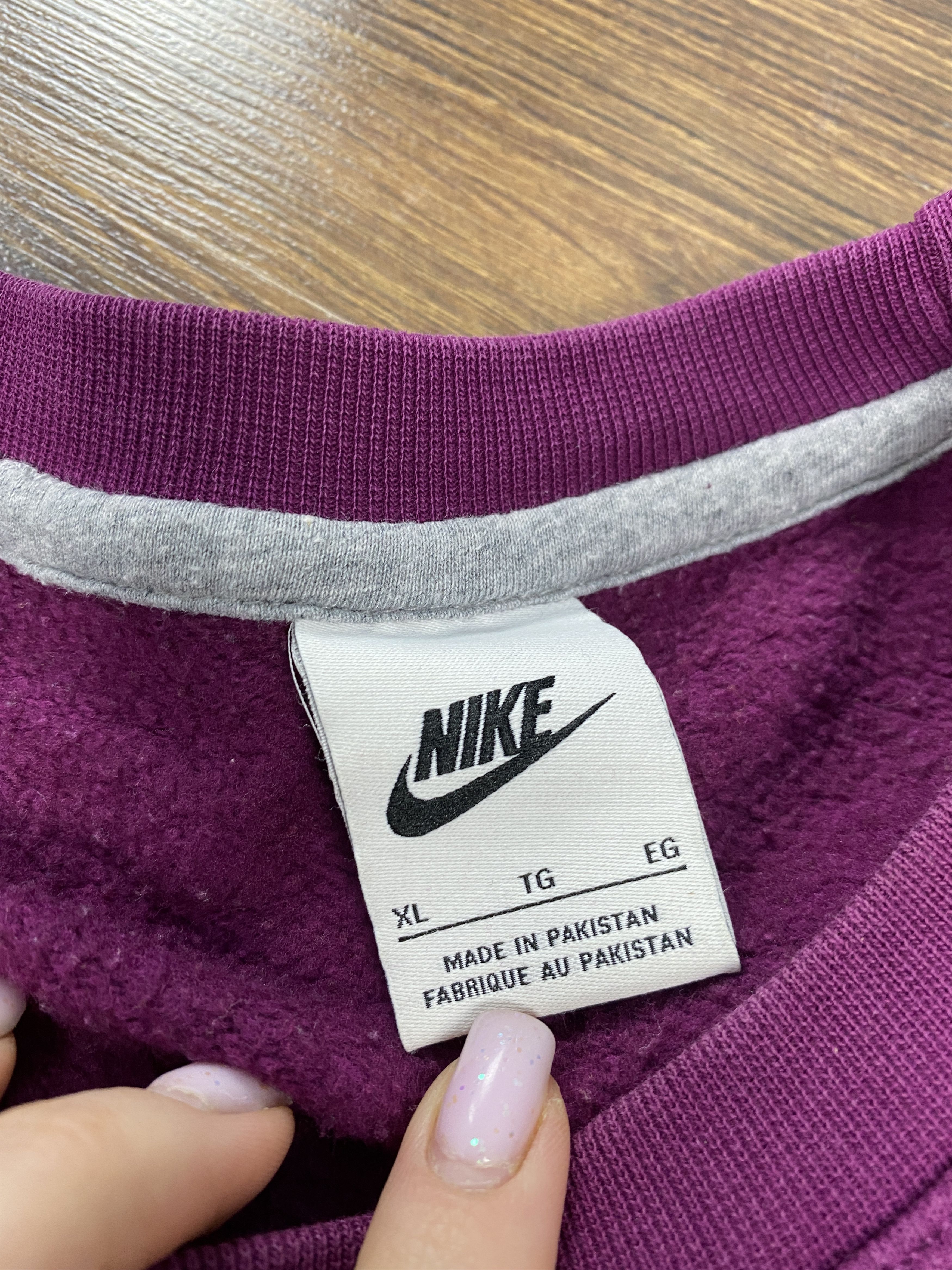 Nike × Vintage Nike mini swoosh sweatshirt y2k Size US XL / EU 56 / 4 - 4 Thumbnail