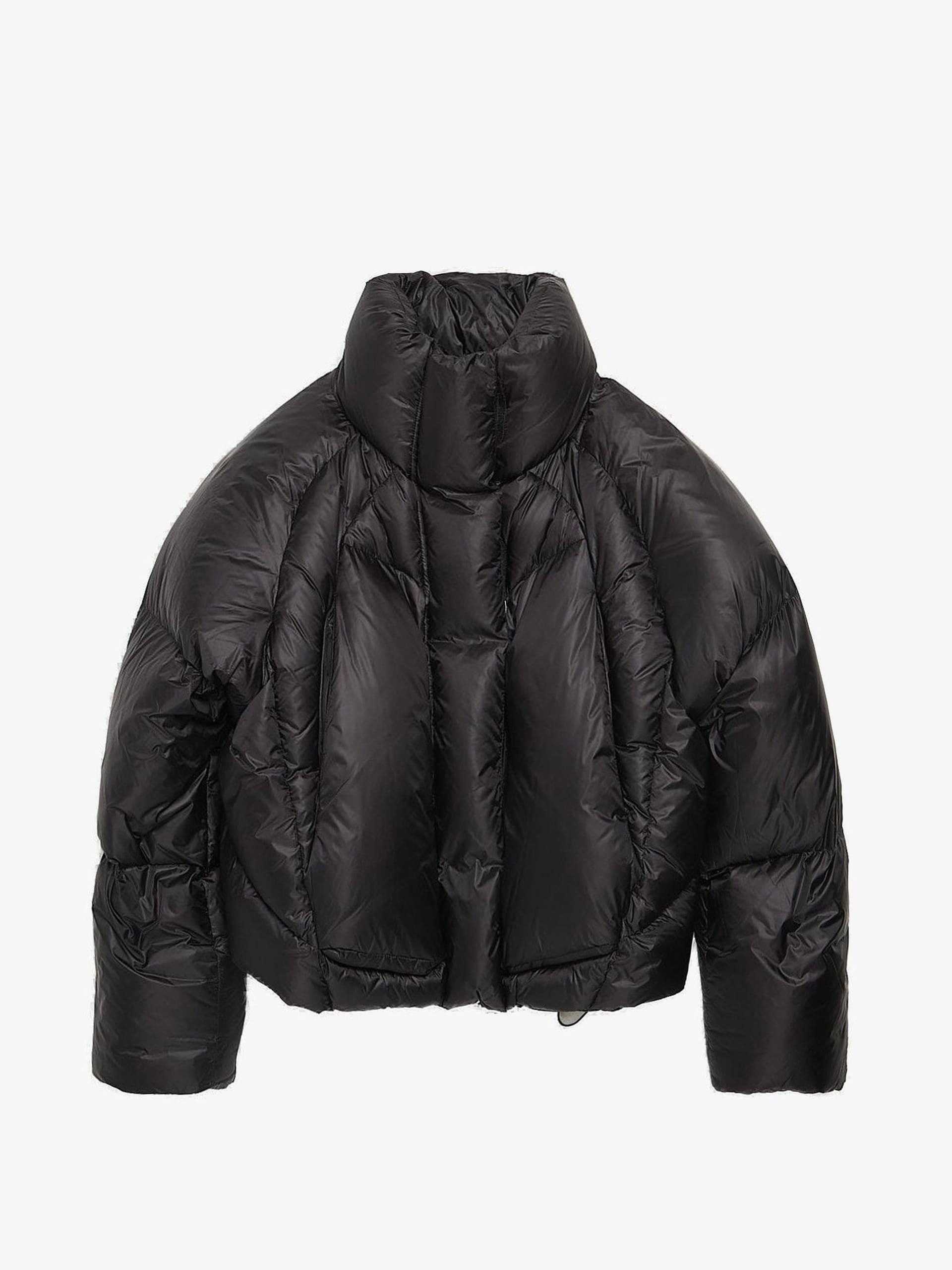 Entire Studios Black Cropped Polyamide Puffer Jacket Size US XL / EU 56 / 4 - 1 Thumbnail