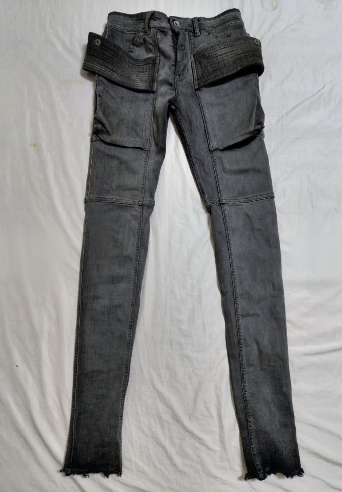RICK OWENS DRKSHDW GREY CREATCH PANTS