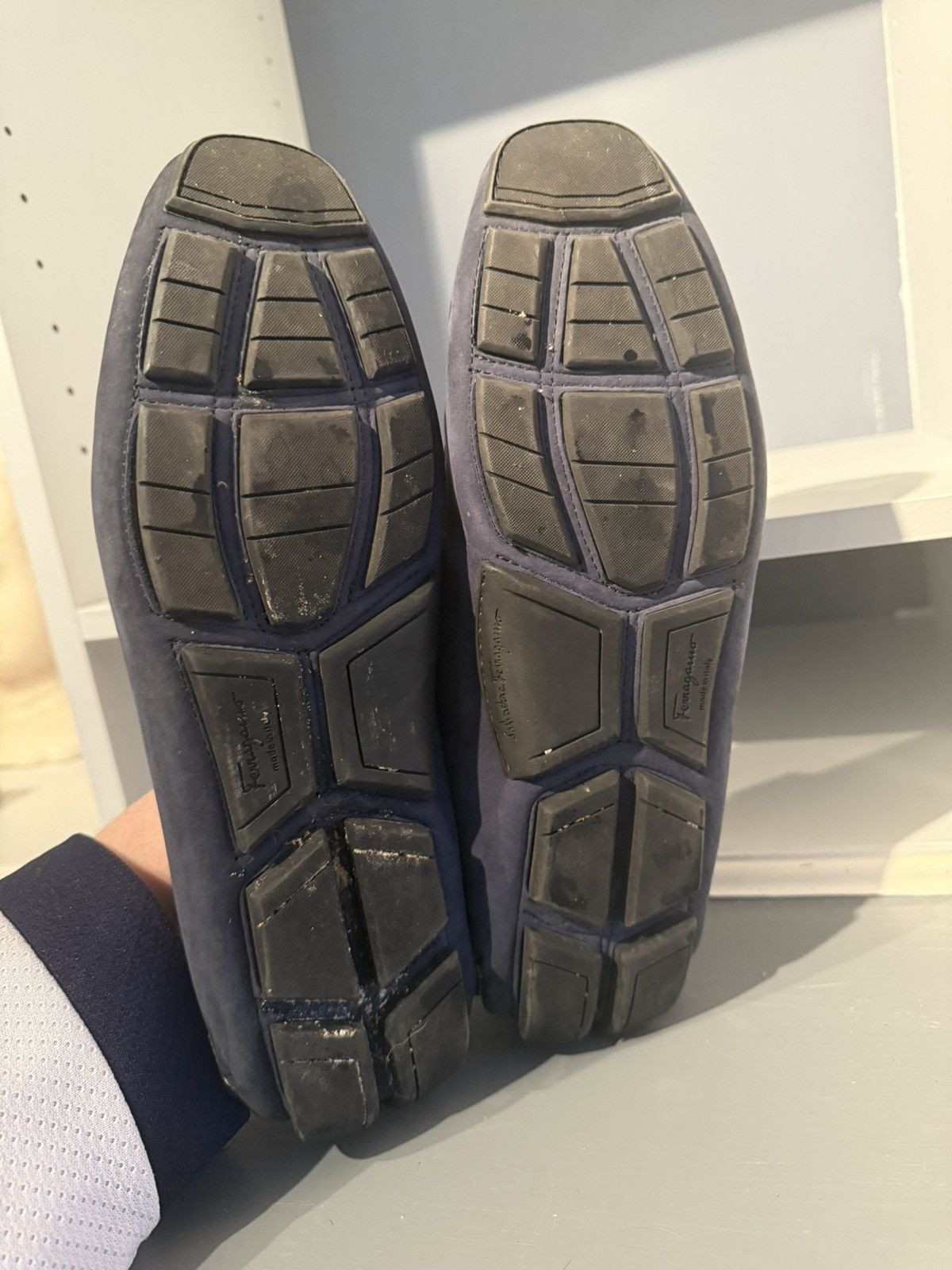 Salvatore Ferragamo Salvatore Ferragamo Navy Blue Loafers Size 9.5 Size US 9.5 / EU 42-43 - 5 Thumbnail