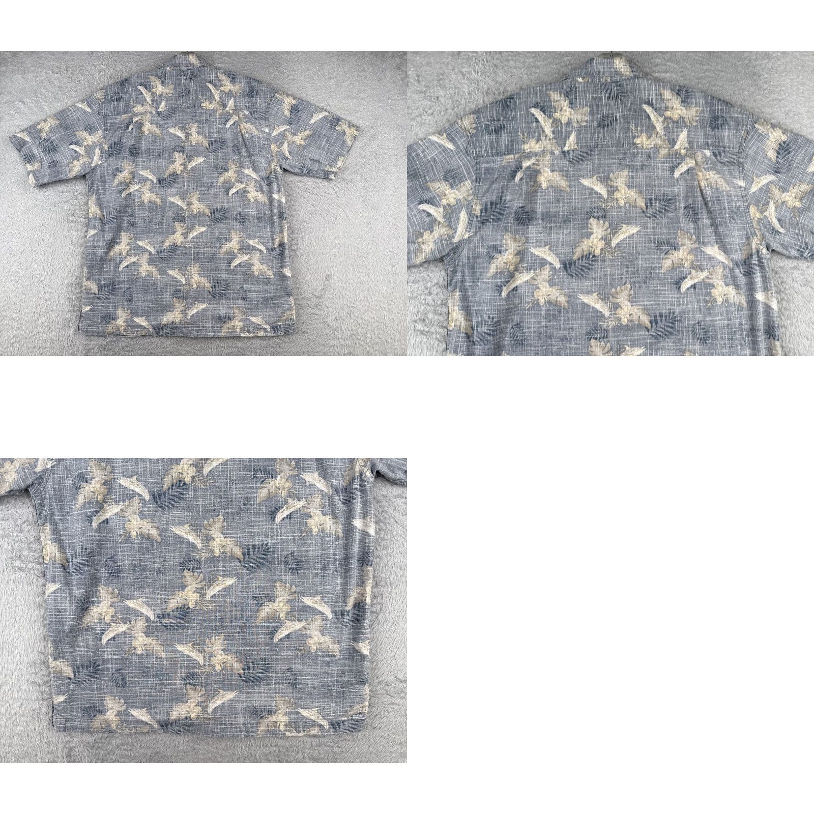 Faded Glory Faded Glory Men Shirt Floral Beig e 100% Cotton Hawaiian Pocket Short Sleeve Button-Up Vintage: No Size US M / EU 48-50 / 2 - 9 Thumbnail