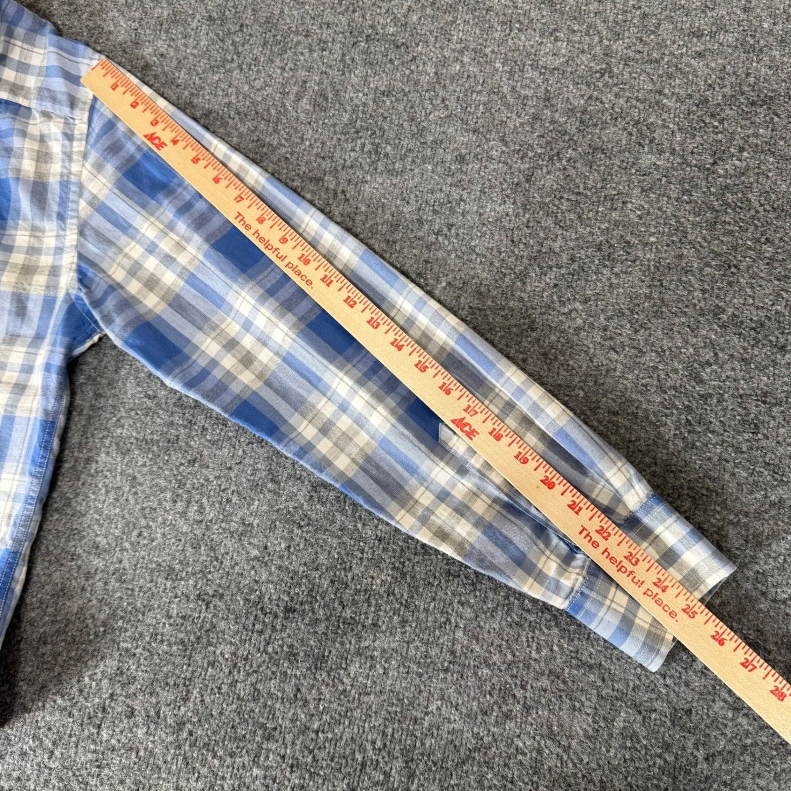 UNTUCKit UNTUCKit Shirt Mens Medium Slim Fit Blue Plaid Wrinkle Free Size US M / EU 48-50 / 2 - 7 Thumbnail