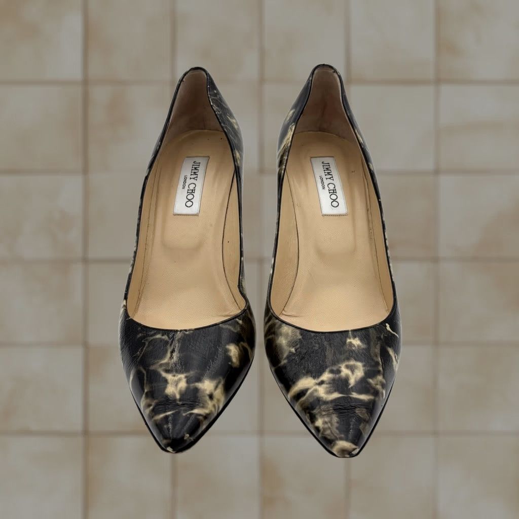 Jimmy Choo Jimmy Choo Romy 85 Patent Leather Pumps Women's 41.5 Multicolor Heels Size US 12 / IT 42 - 1 Thumbnail