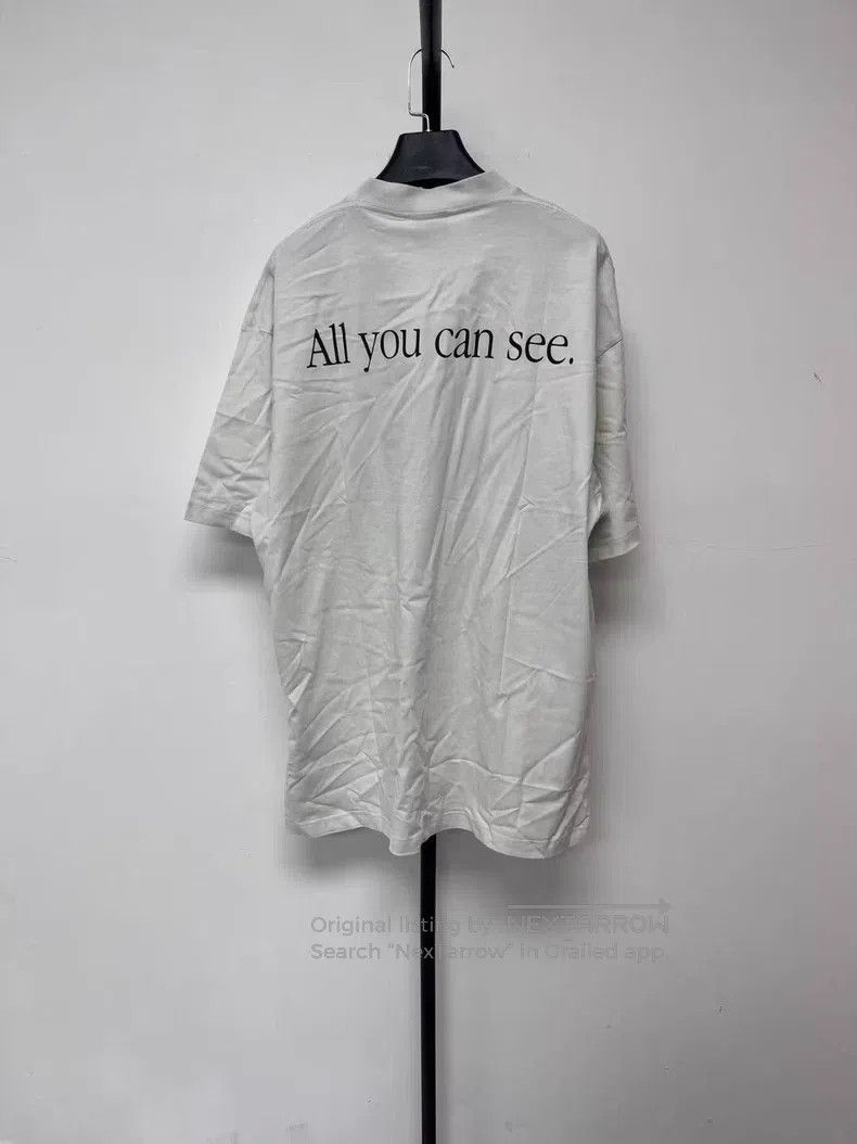 Balenciaga Balenciaga Printed Crew Neck Short Sleeve T-Shirt Size US M / EU 48-50 / 2 - 2 Thumbnail