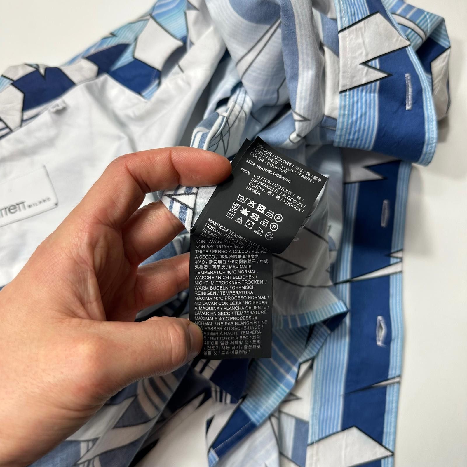 Neil Barrett Neil Barrett 2023 Boxy Cuban Split Lightning Bolt Shirt - XL Size US XL / EU 56 / 4 - 7 Thumbnail