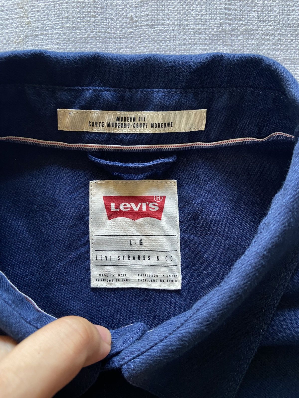 Levi's Levi’s Aztec L/S Shirt. Size US L / EU 52-54 / 3 - 4 Thumbnail