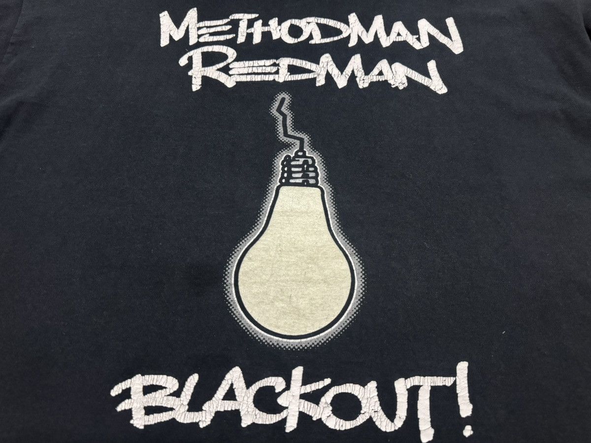 Rap Tees × Vintage × Wu-Tang Clan Vintage Y2K Methodman Redman Blackout Tour Glow In The Dark Size US XL / EU 56 / 4 - 3 Thumbnail