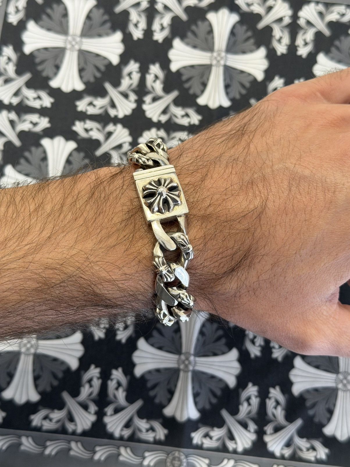 Chrome Hearts Chrome Hearts Fancy Link Cross Bracelet Size ONE SIZE - 6 Thumbnail