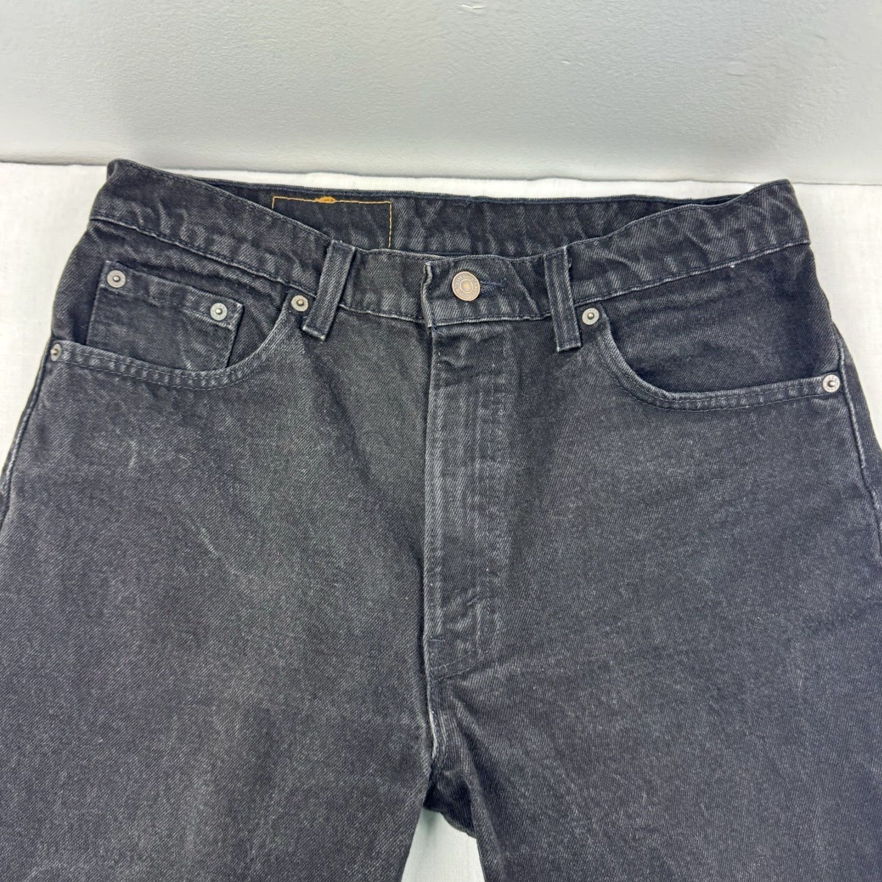 Levi's VINTAGE Levi's 550 Jeans Men's 34x30 Black Relaxed Tapered 90s Grunge USA Size US 34 / EU 50 - 4 Thumbnail