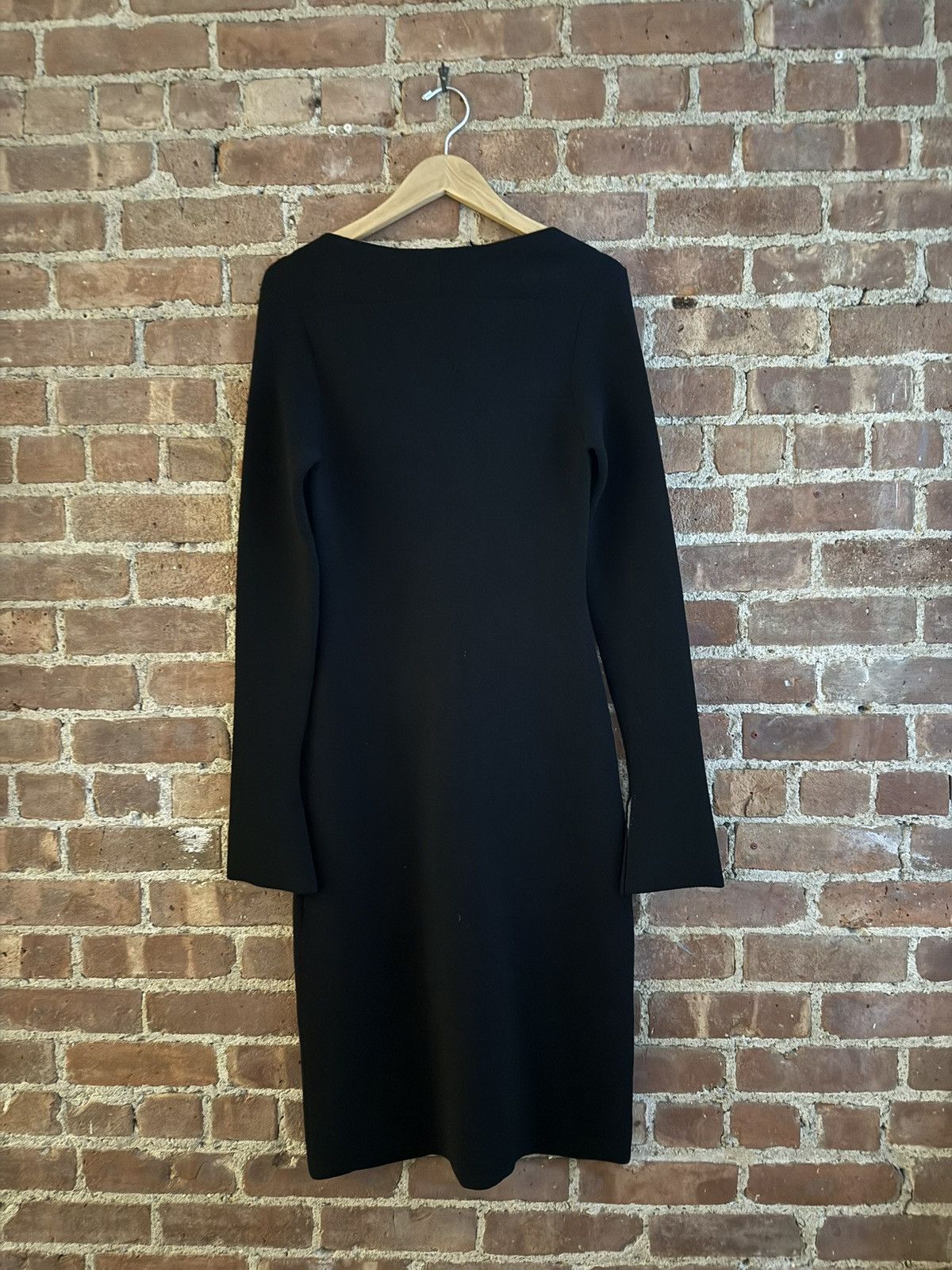 Proenza Schouler Proenza Schouler Textured Viscose Knit Sweater Dress Black M Size M / US 6-8 / IT 42-44 - 6 Thumbnail