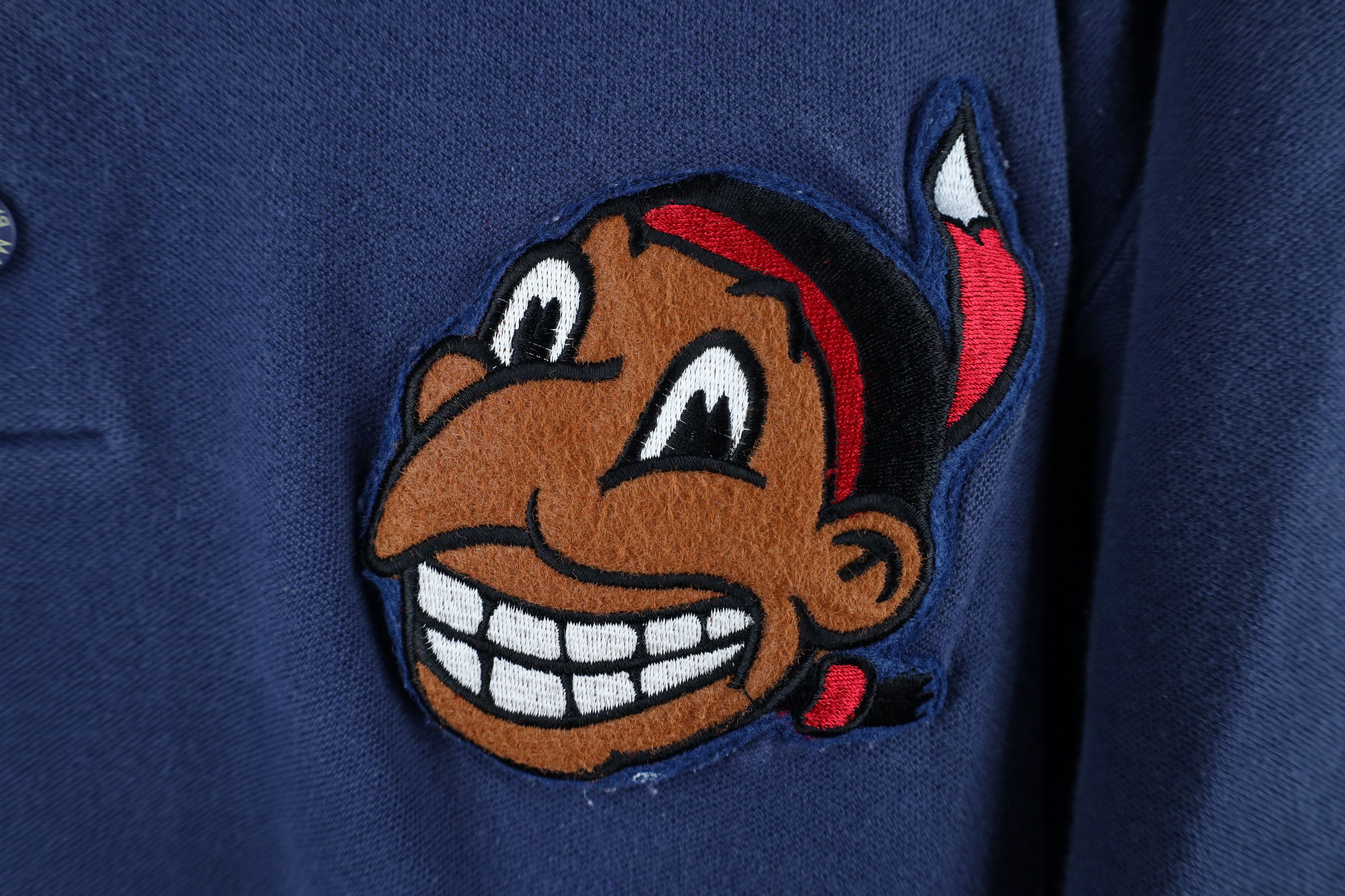 Vintage Vintage 90s Wahoo Cleveland Indians Baseball Polo Shirt Size US L / EU 52-54 / 3 - 4 Thumbnail