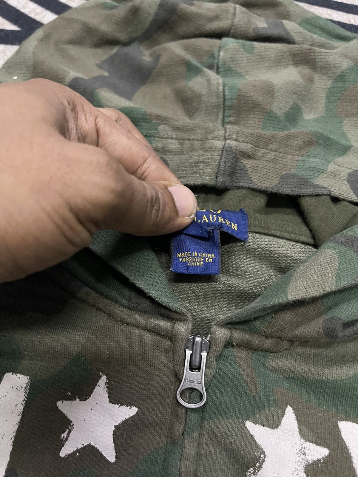 Polo Ralph Lauren 90s POLO BY RALPH LAUREN NY USA CAMO STRIPES Size US S / EU 44-46 / 1 - 8 Thumbnail