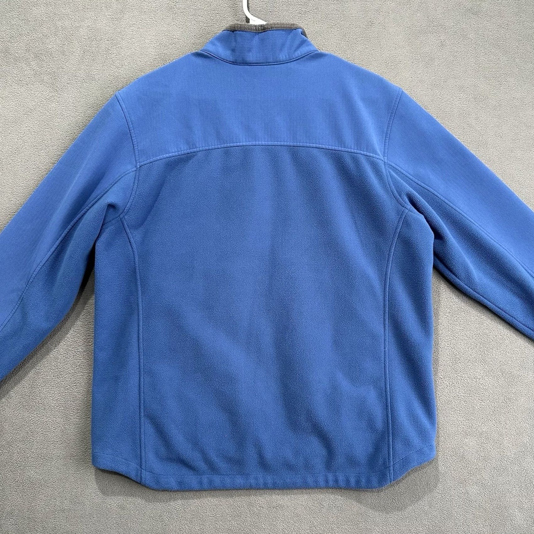 Lands' End Lands' End Jacket Mens Medium Blue Grid Fleece Lined Windcheck Full Zip Outdoor Size US M / EU 48-50 / 2 - 2 Thumbnail