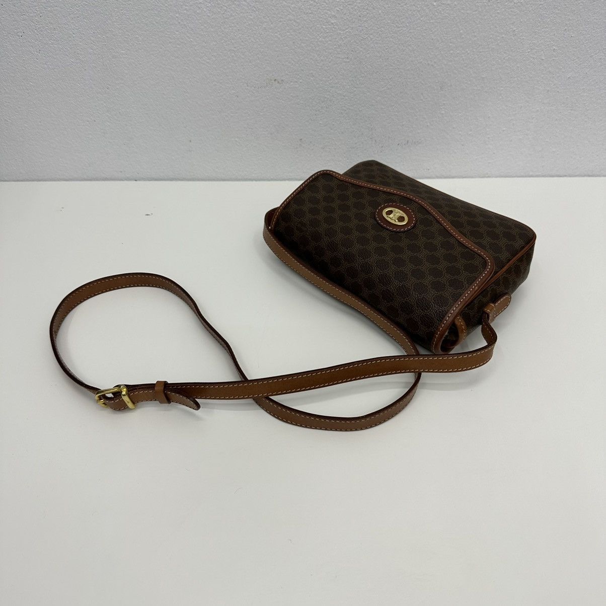 Celine AUTHENTIC CELINE MACADAM CROSSBODY SHOULDER BAG Size ONE SIZE - 2 Thumbnail