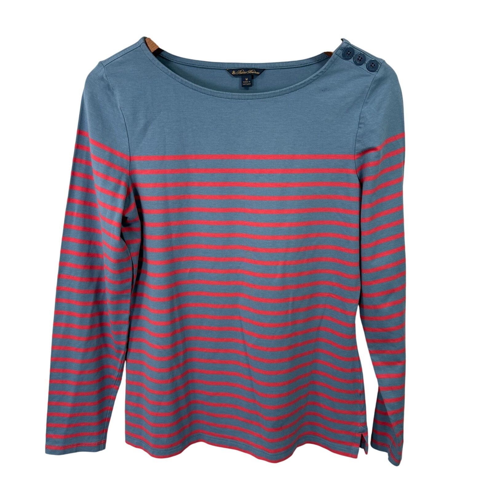 Brooks Brothers Brooks Brothers Women’s Top Blouse M Cotton Stretch # G659 Size M / US 6-8 / IT 42-44 - 1 Thumbnail