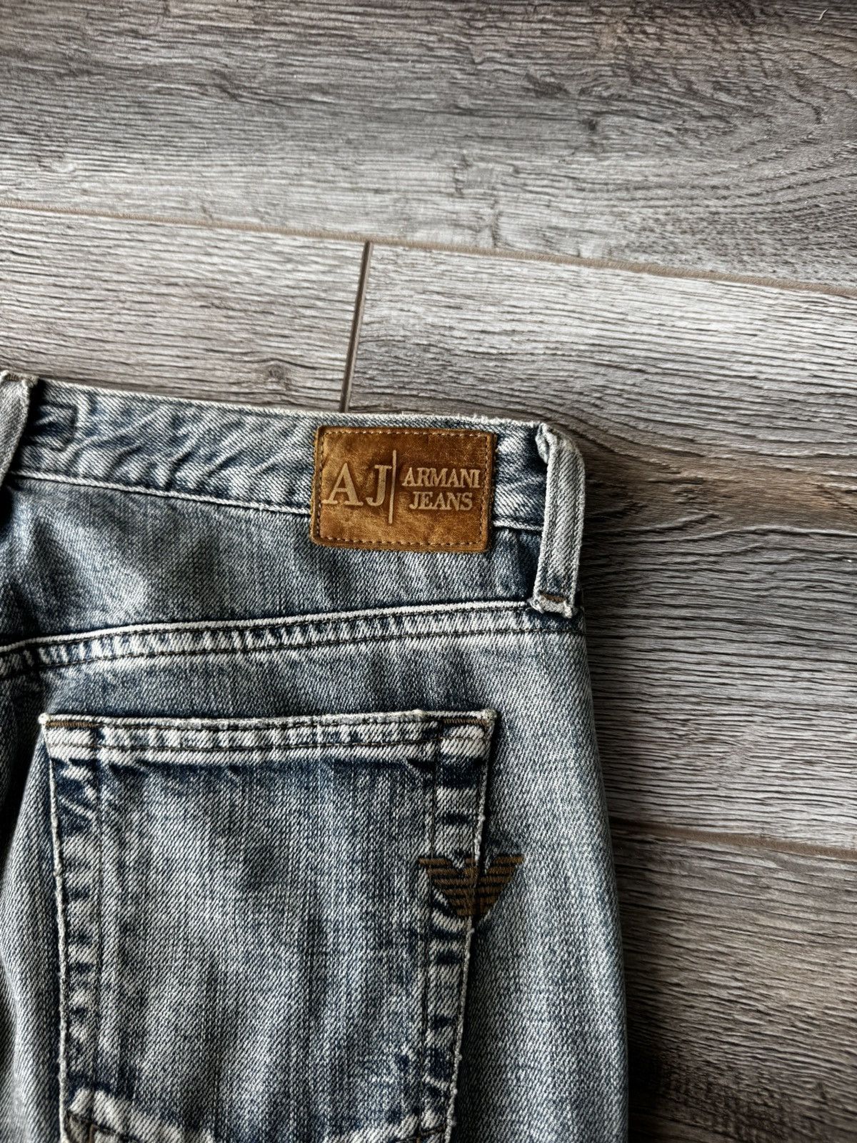 Armani Vintage Armani Jeans Y2k Bootcut Distressed Womens Jeans Size 27" / US 4 / IT 40 - 6 Thumbnail