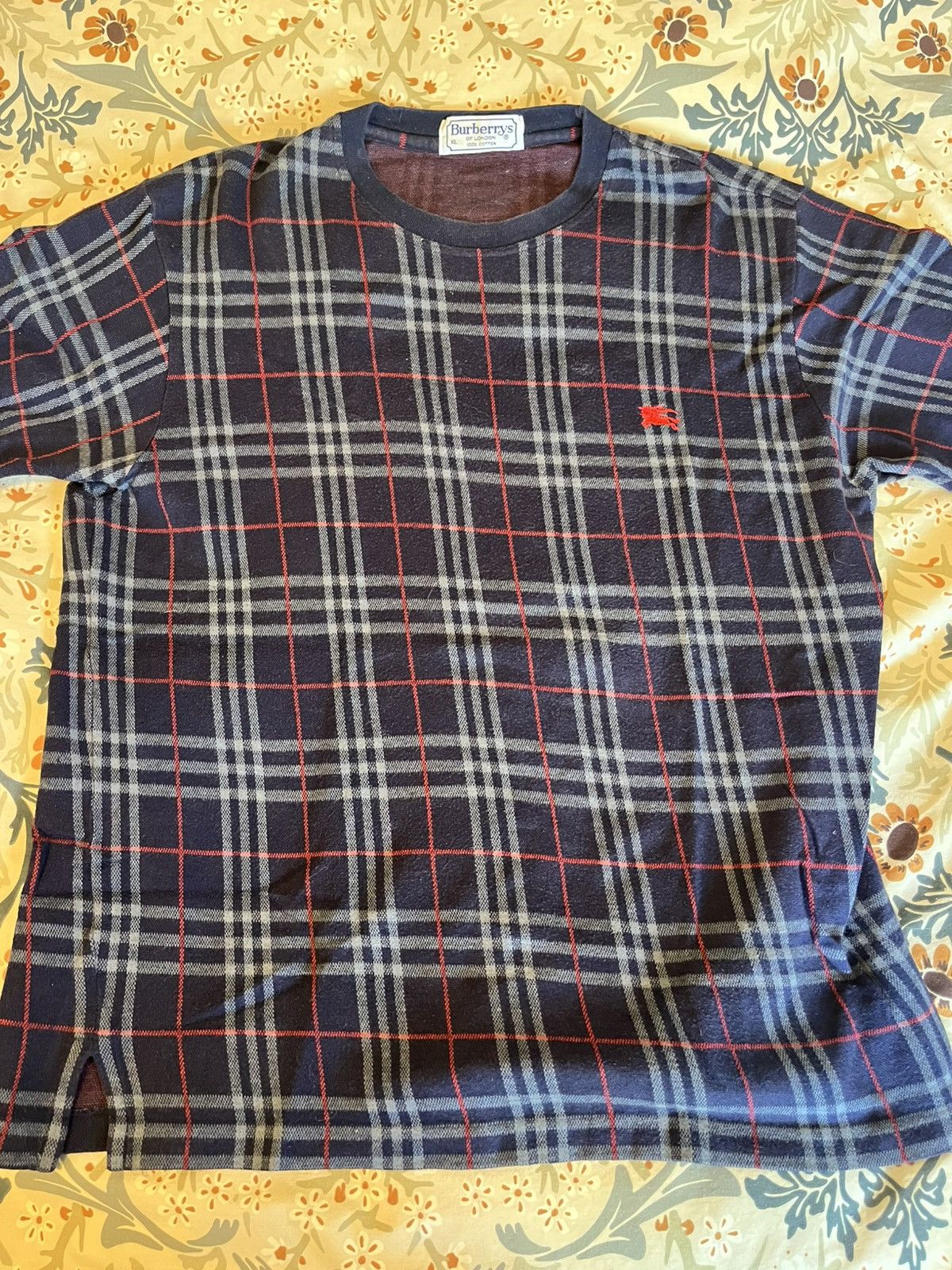 Burberry Vintage Burberry single stitch t-shirt Size US XL / EU 56 / 4 - 2 Thumbnail