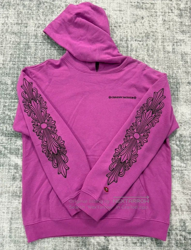 Chrome Hearts CHROME HEARTS Size XL Spider web purple hoodie Size US XL / EU 56 / 4 - 1 Thumbnail