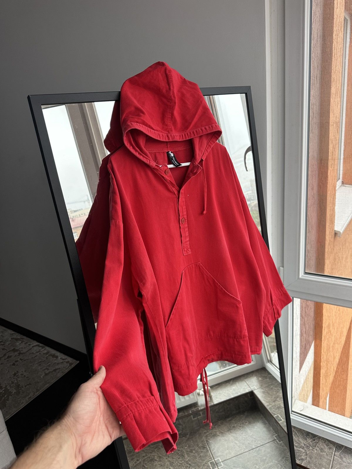 Vintage Maribasch Brenzwiler Red Smock Hoodie Cotton Anorak Size US XL / EU 56 / 4 - 7 Thumbnail