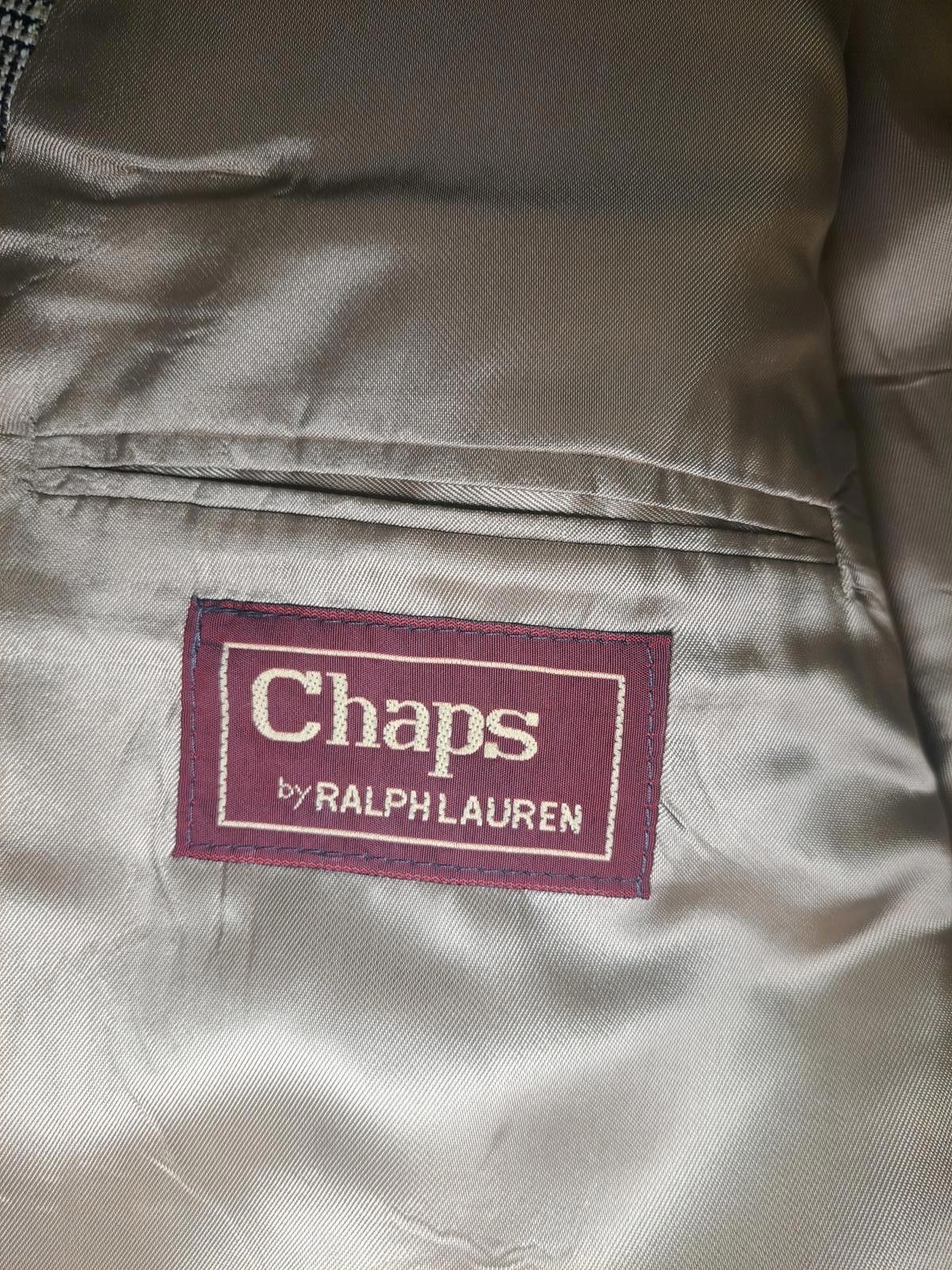 Polo Ralph Lauren Chaps Ralph Lauren Sport Coat Mens 48L Beige Glen Plaid Wool Size 48L - 2 Thumbnail