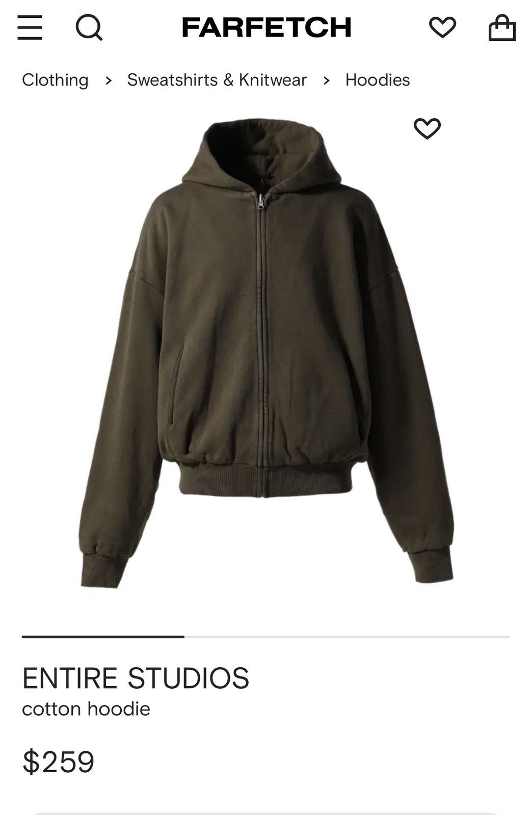 Entire Studios Green Entire Studios Cotton Zip-Up Hoodie Size US XXL / EU 58 / 5 - 4 Thumbnail