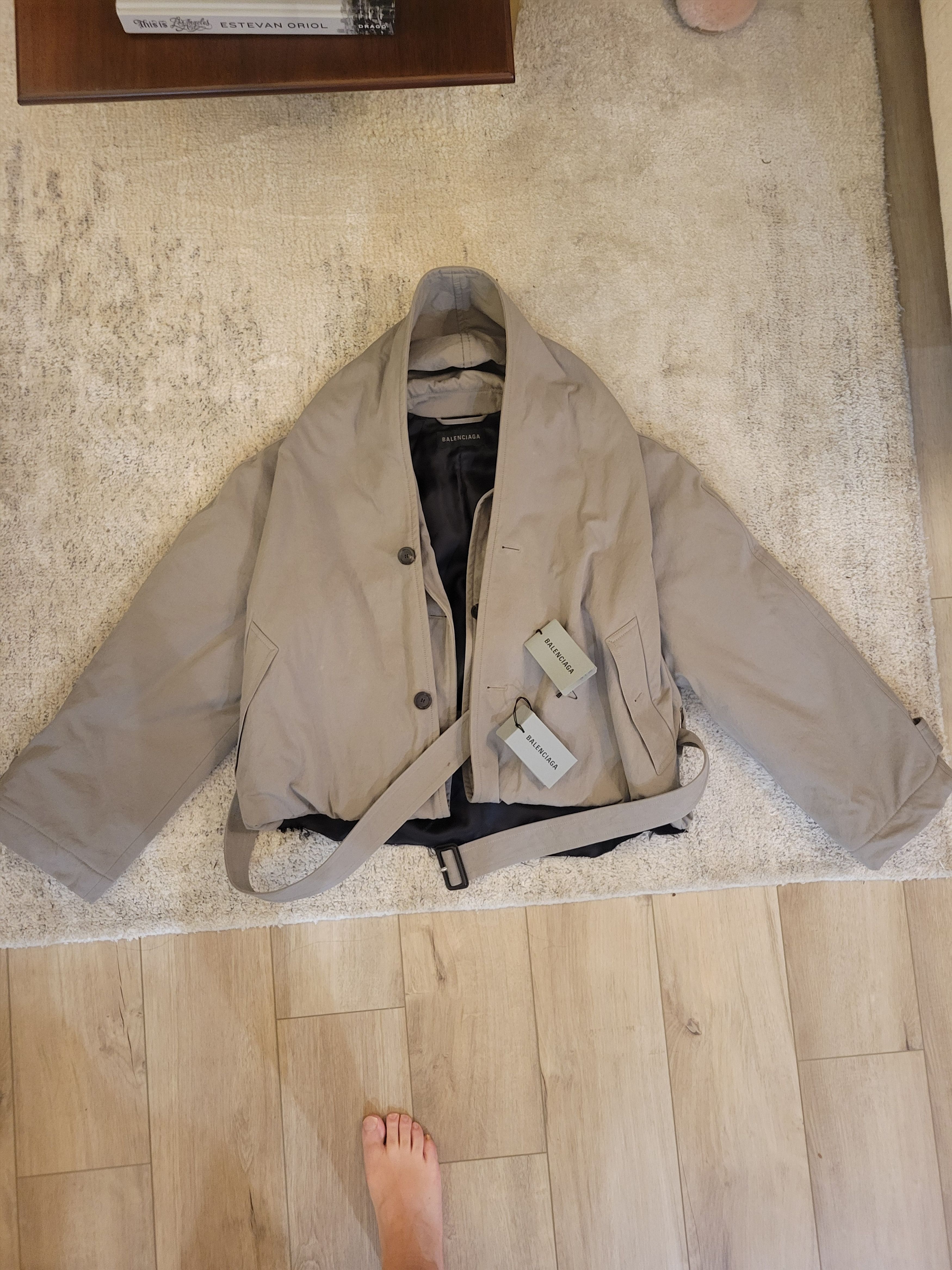 Balenciaga Flipped hooded trench Size XS / US 0-2 / IT 36-38 - 3 Thumbnail