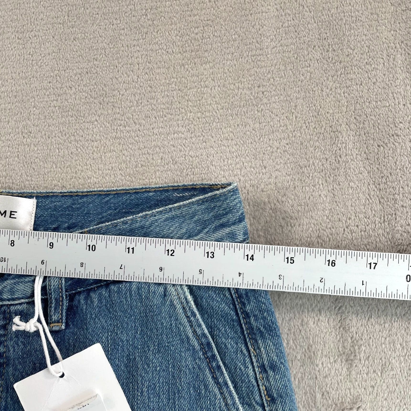 Frame FRAME Extra Wide Leg Jeans Women 25 in Seraphina Blue Designer NWT Jeans Wide-Leg Womens 25 in Blue Size 42" / US 20 - 7 Thumbnail