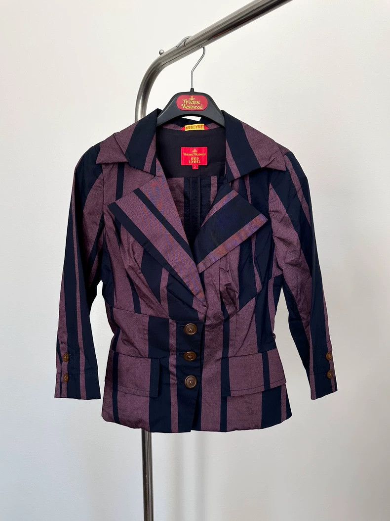 Vivienne Westwood Vivienne Westwood size2 Vampire striped suit jacket Size S / US 4 / IT 40 - 3 Thumbnail