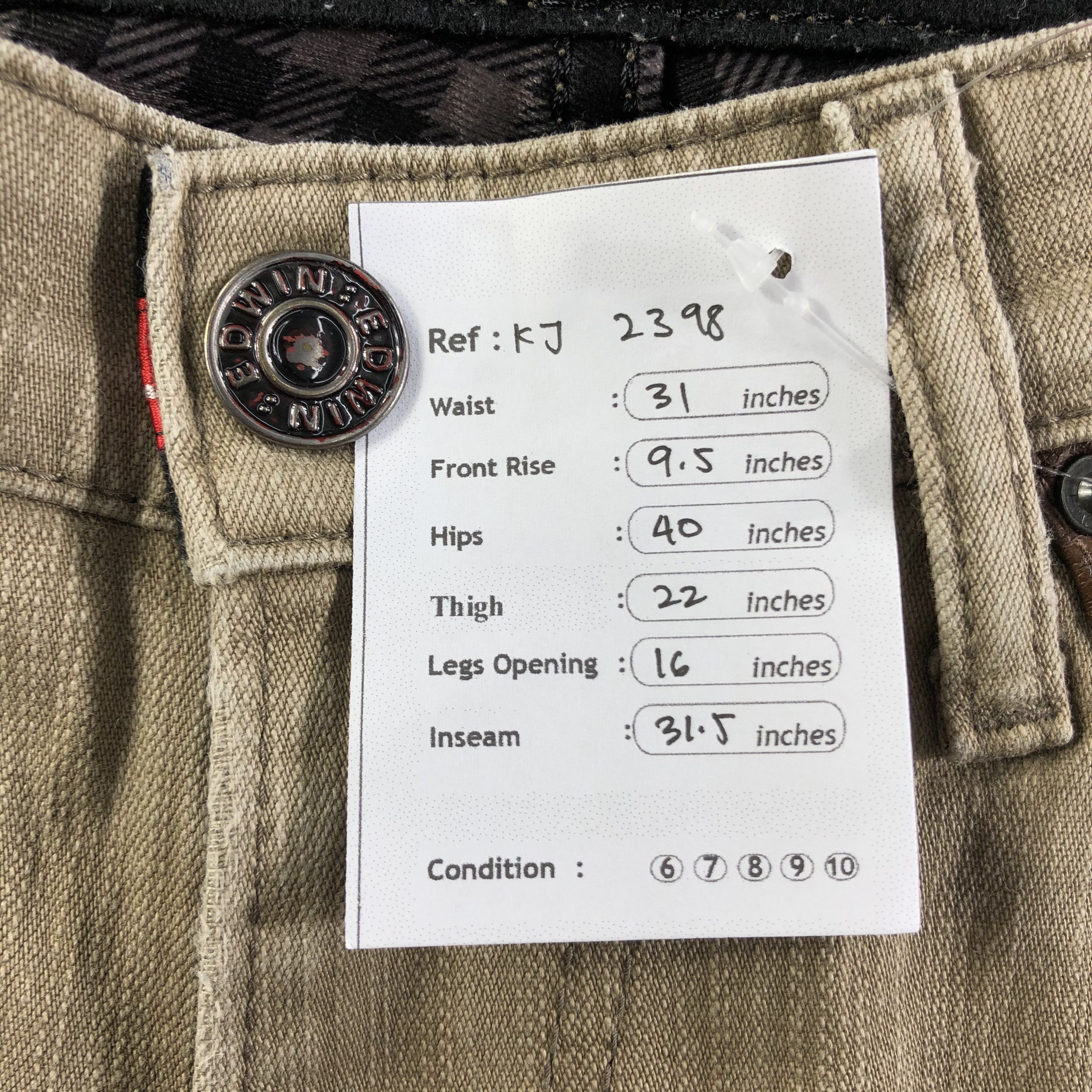 Edwin Vintage Edwin Edge Wild Fire Jeans KJ2398 Size US 29 - 13 Thumbnail