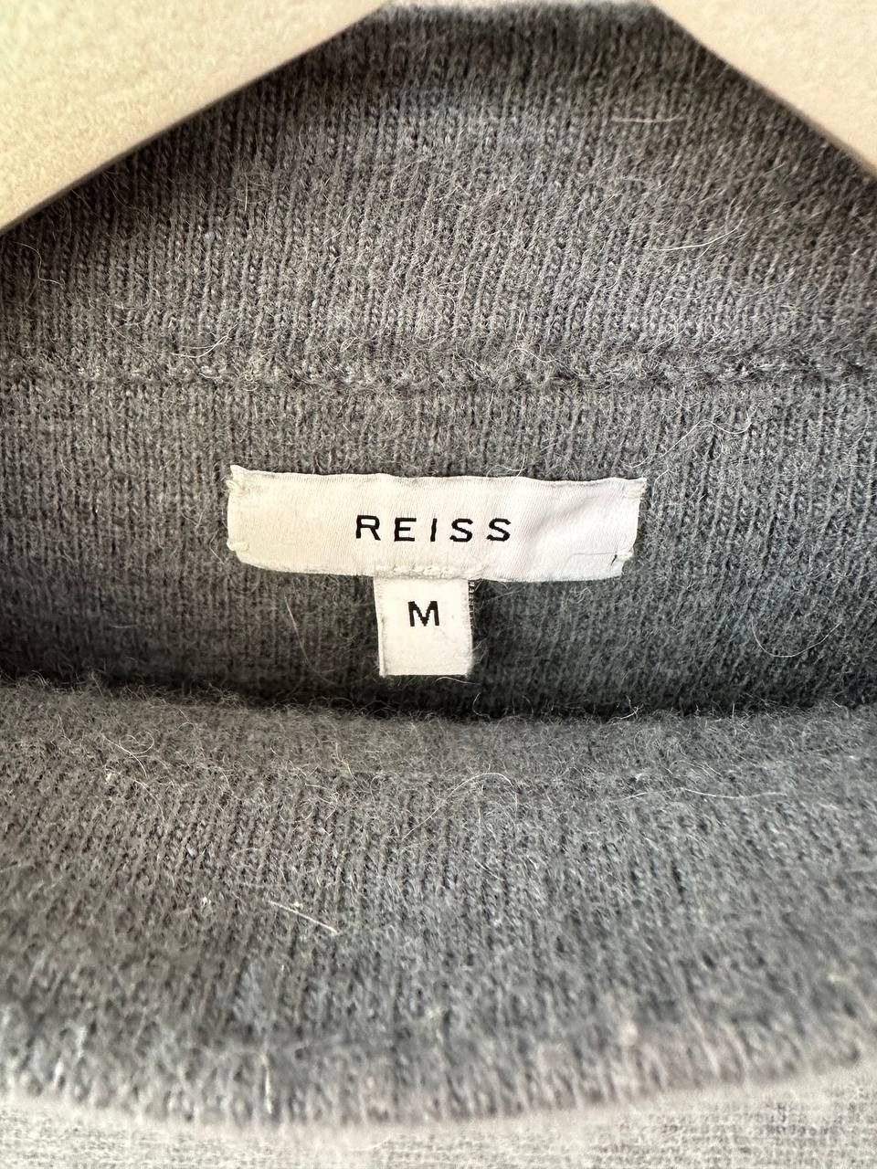 Designer × Reiss Reiss Lila Ribbed High Neck Sweater Relaxed Striped Jumper Size M / US 6-8 / IT 42-44 - 11 Thumbnail