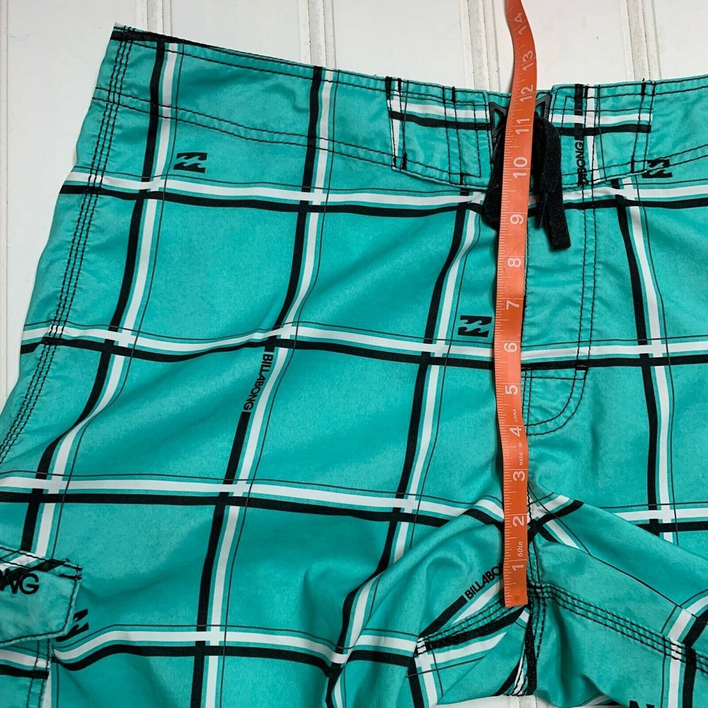 Billabong Billabong Mens 38 Board Surf Swim Shorts Trunks Blue Plaid Size US 38 / EU 54 - 6 Thumbnail