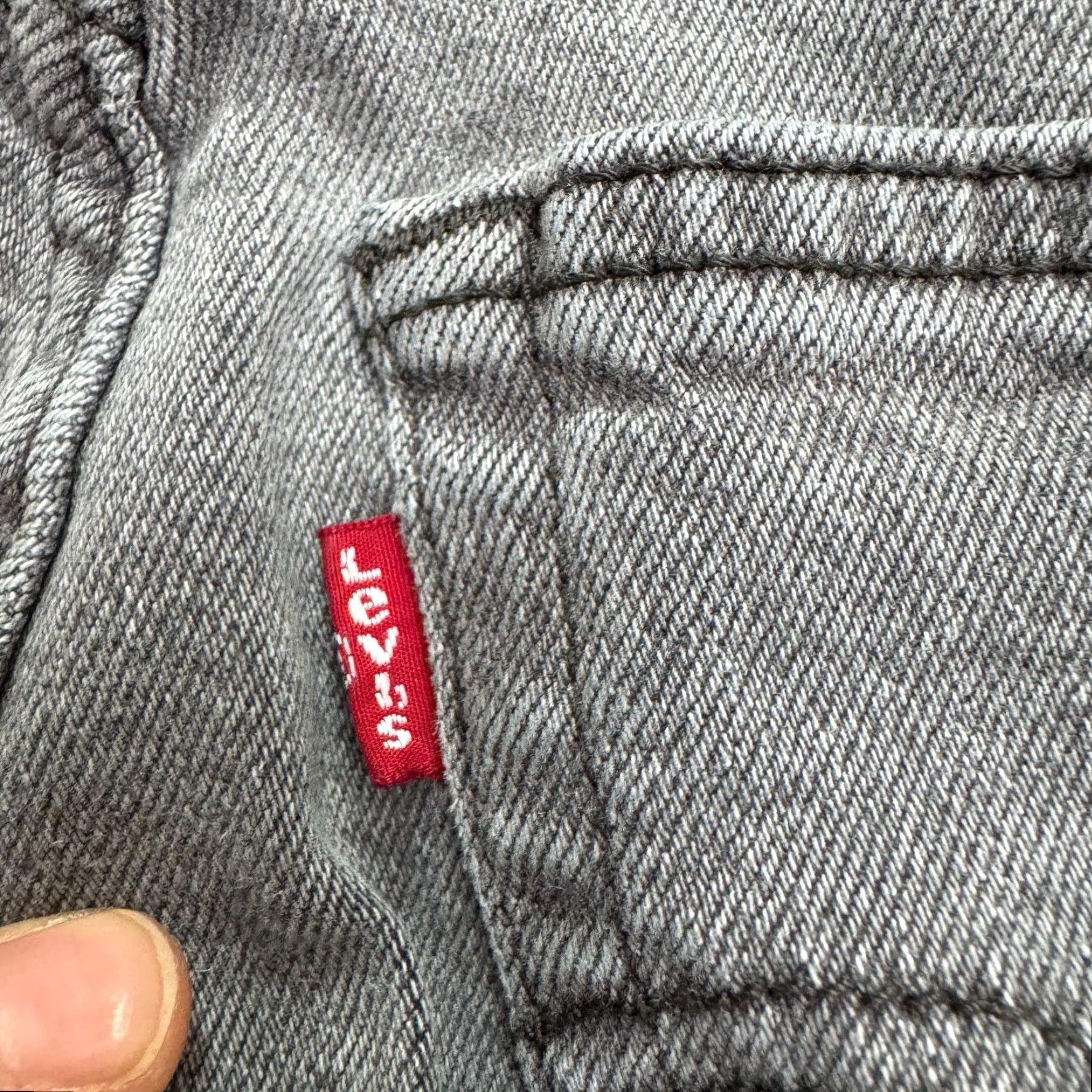 Levi's Levi's Jeans Womens 28x27 Gray Denim Button Fly 5-Pocket High Rise Streetwear City Grunge Size 28" / US 6 / IT 42 - 7 Thumbnail
