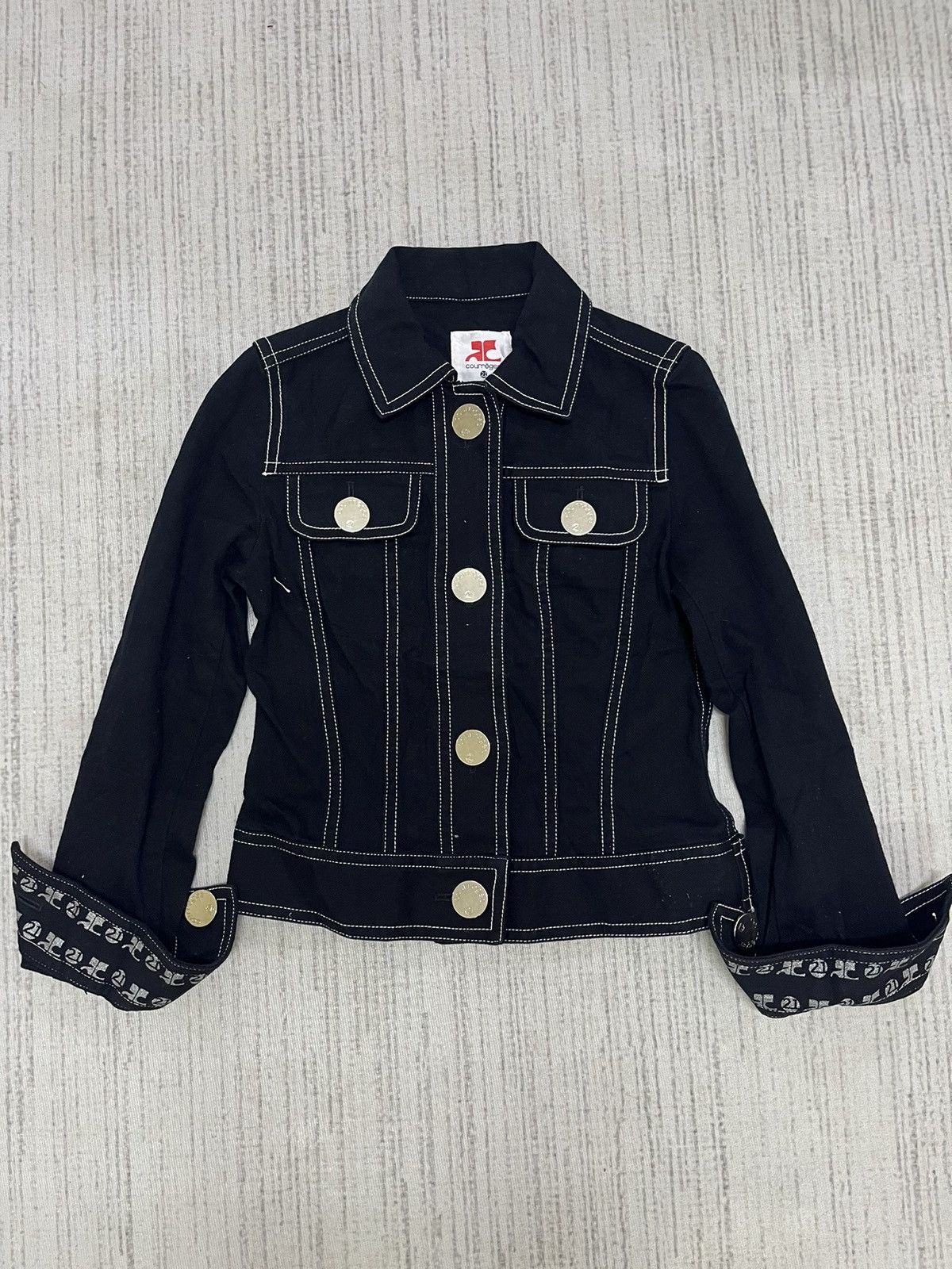 Courreges × Japanese Brand × Vintage Vintage 90s courreges denim jacket Size ONE SIZE - 1 Thumbnail