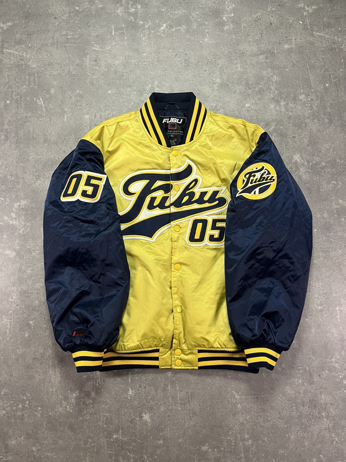 90s Fubu Vintage Big Logo Made OG Bomber Jacket XL XXL Rare