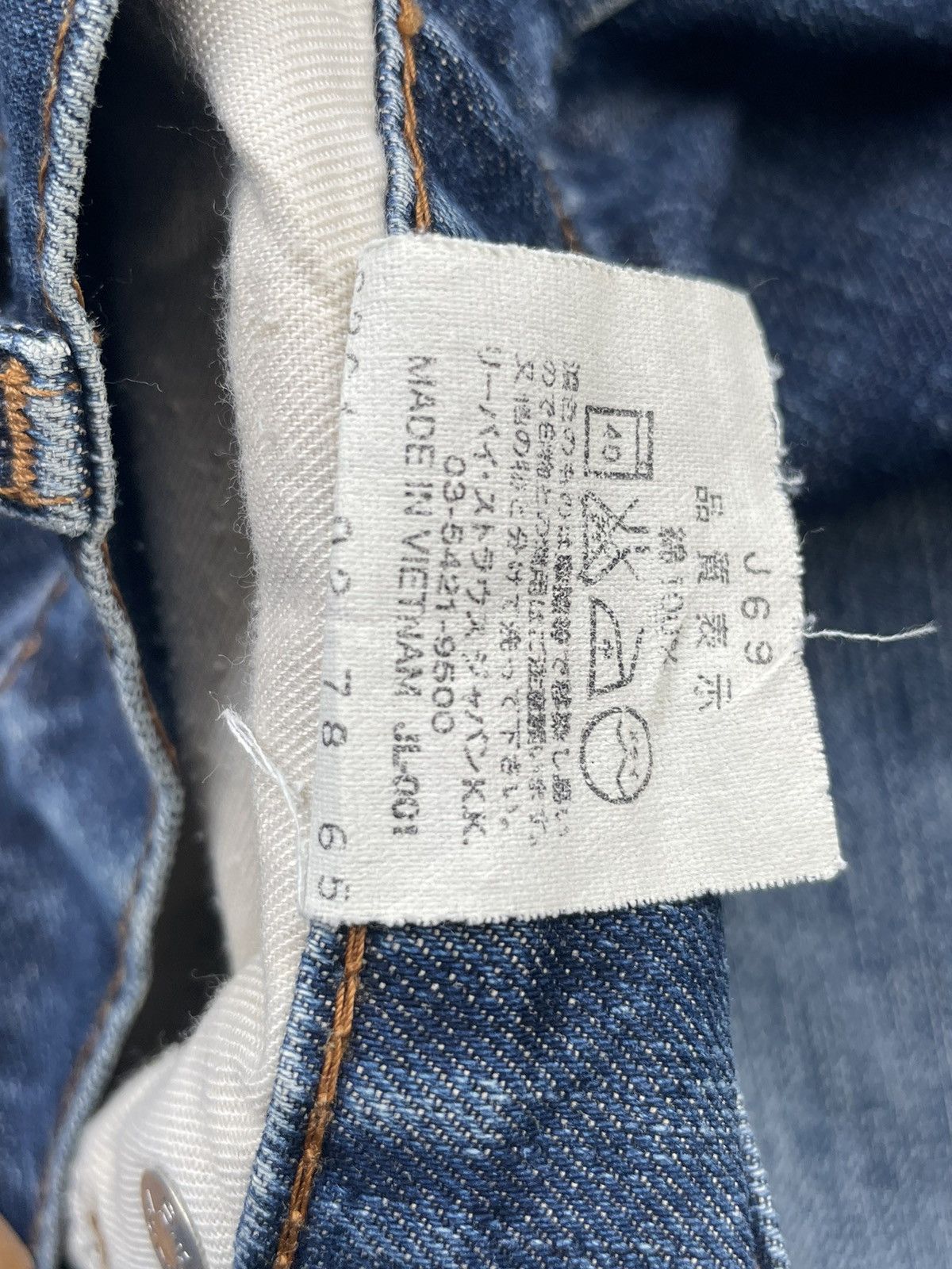 Levi's Vintage 90’s Levis 607 Orange Tab Distresed Denim Size US 34 / EU 50 - 15 Thumbnail