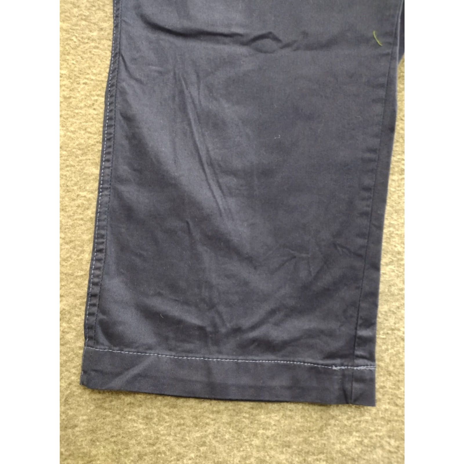 Vintage Kontoor Women’s Blue Chino Pants 18W - Cotton Blend, Flat Front, Straight Leg, Pockets, Stretch, Machine Washable - Plus Size Women Size 40" / US 18 - 7 Thumbnail