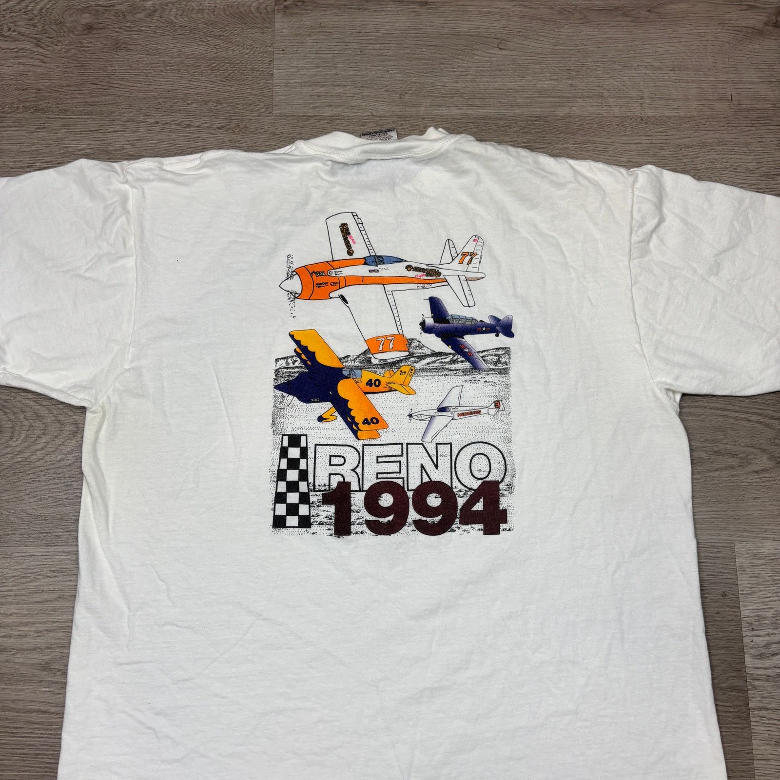 Vintage Vintage 1994 Aviation Classics Reno Airplane Shirt Men's XL Size US XL / EU 56 / 4 - 3 Thumbnail